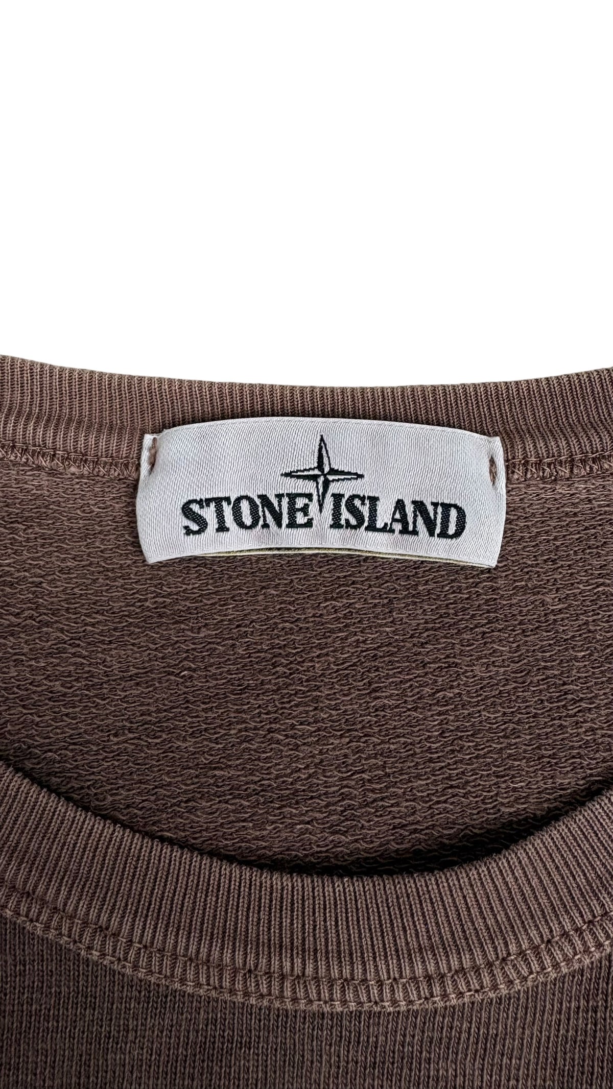 Pull Crewneck Stone Island bordeaux taille XL - vue 3/4