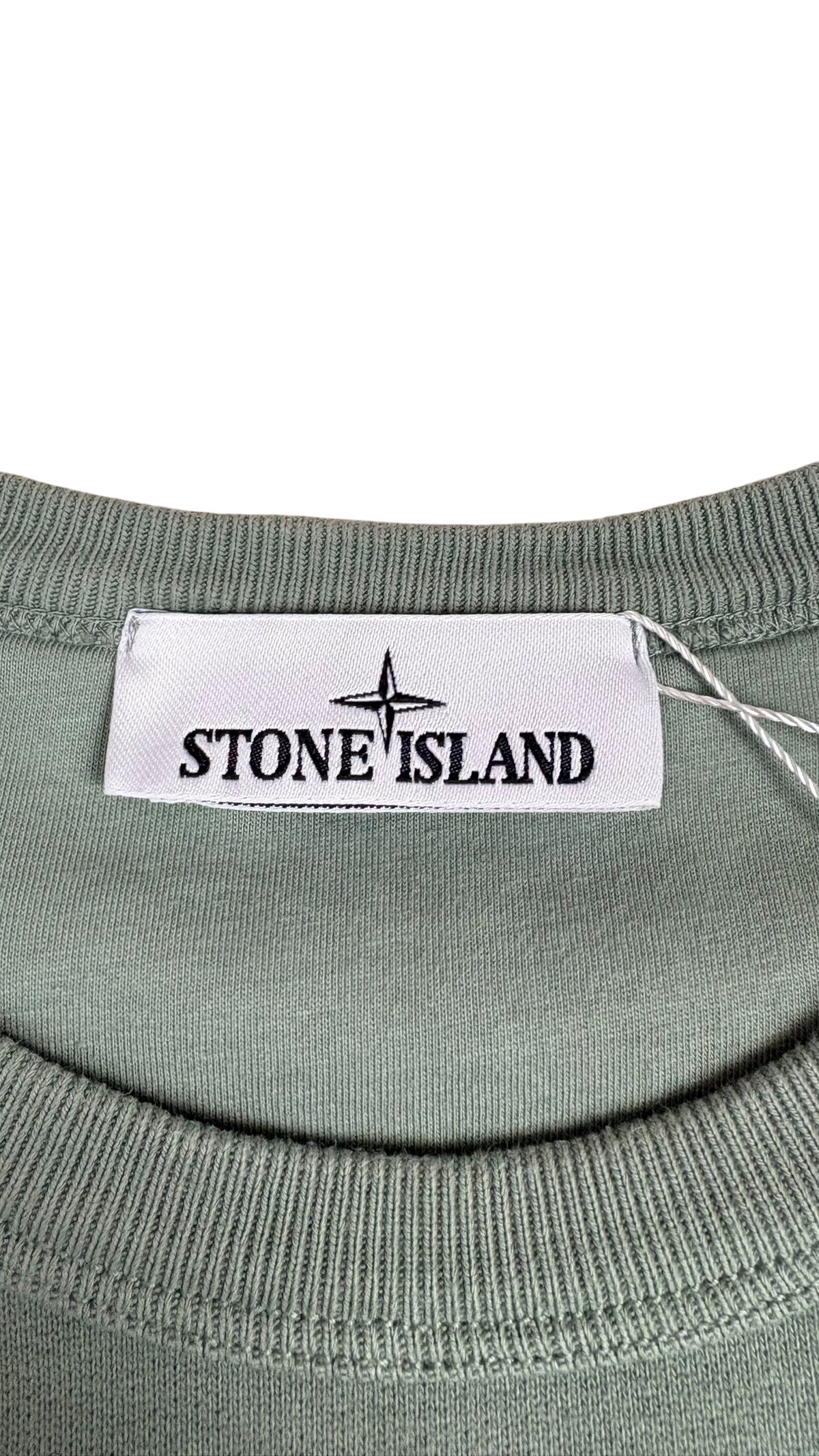 Pull Crewneck Stone Island kaki taille L - vue 3/4