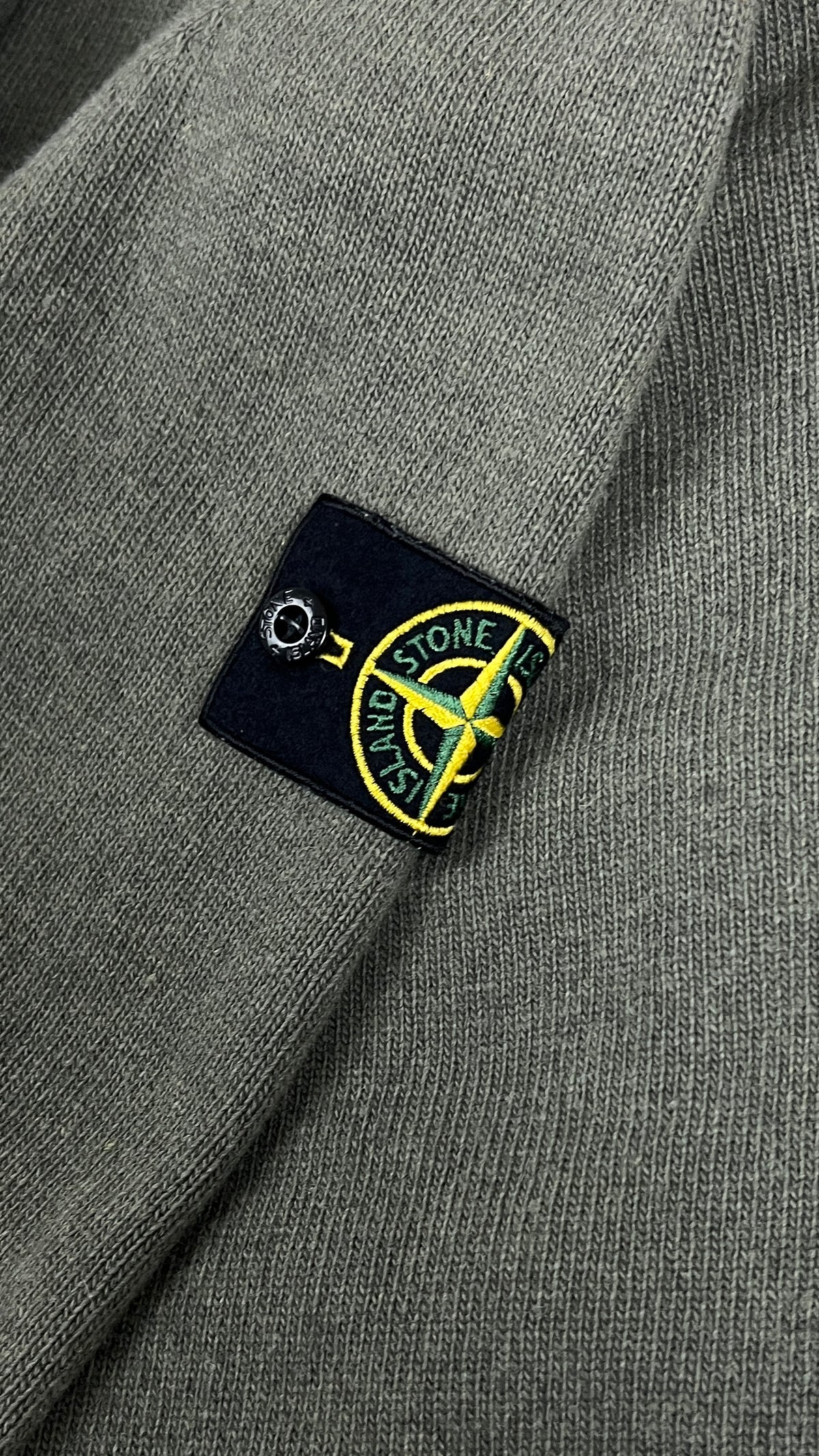 Pull Crewneck Stone Island en Laine à Poche kaki, taille M – photo complémentaire 2 – NB08 Shop