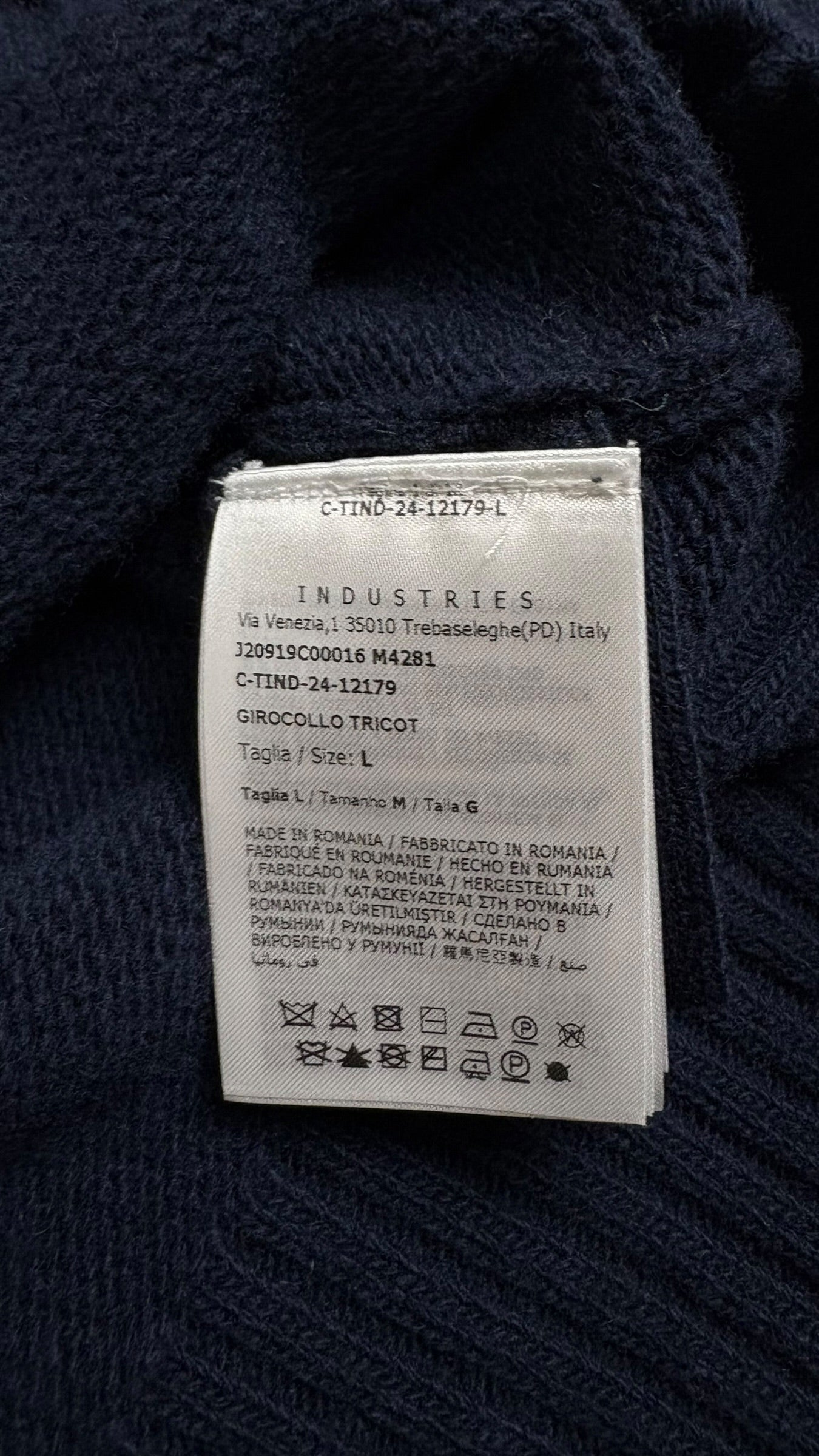 Pull Moncler marine taille L - vue 4/4