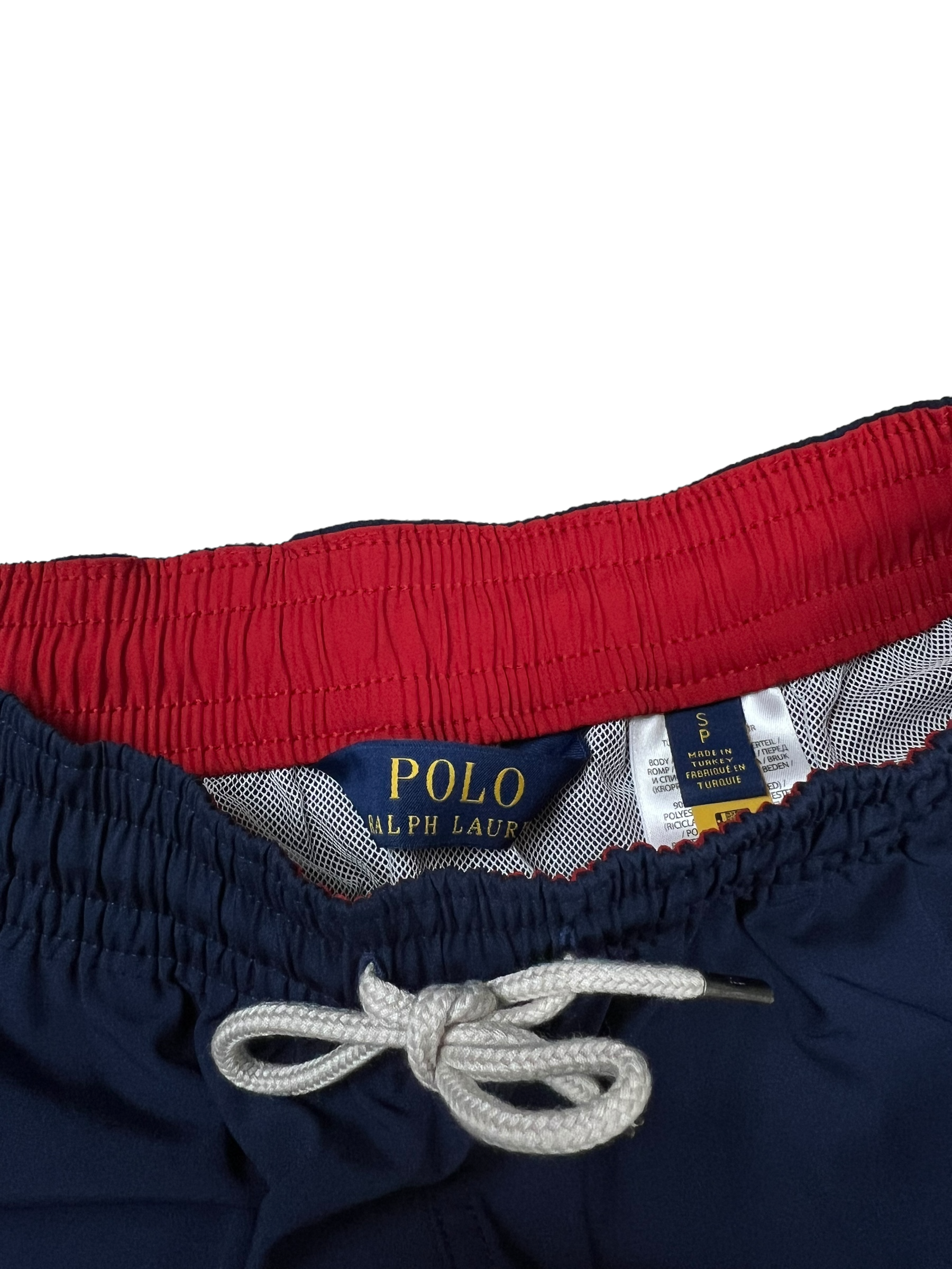 Short Ralph Lauren bleu marine taille S - Détail