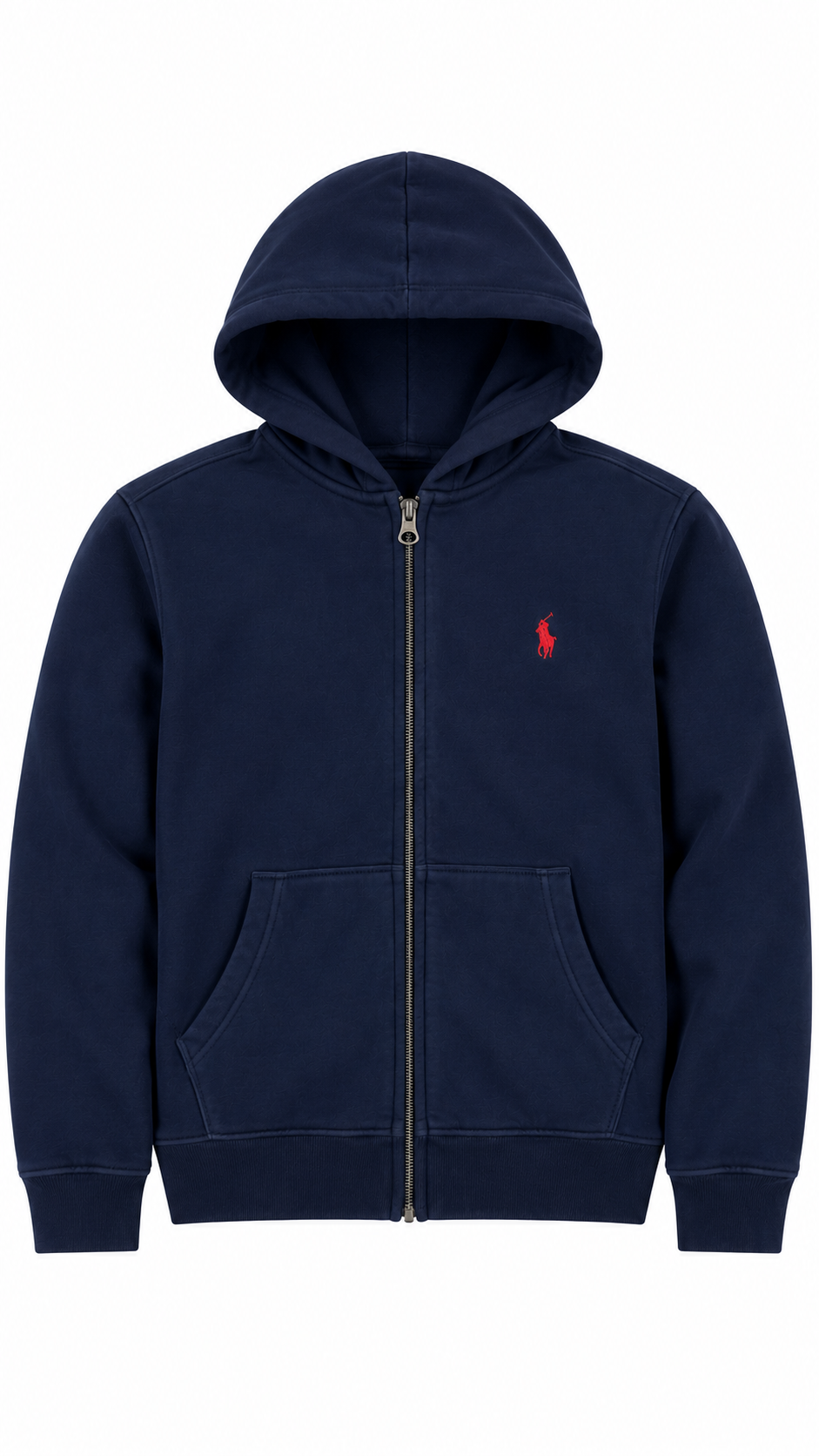 Sweat-shirt Hoodie Zippé Ralph Lauren Junior marine taille 14 ans, seconde main authentifiée NB08 — vue 1
