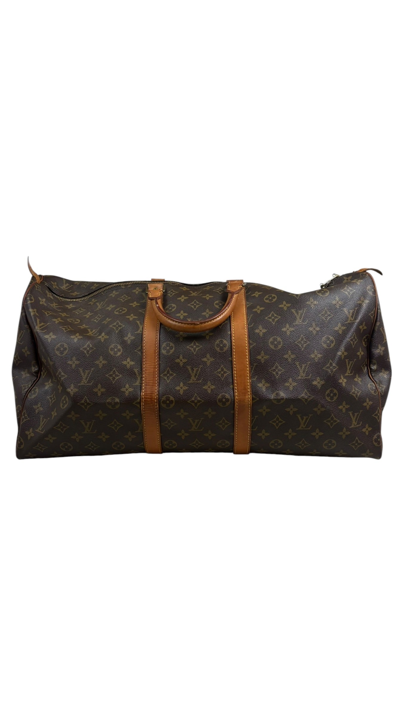 Sac Louis Vuitton Keepall 55 Toile Monogram marron - vue 1/9