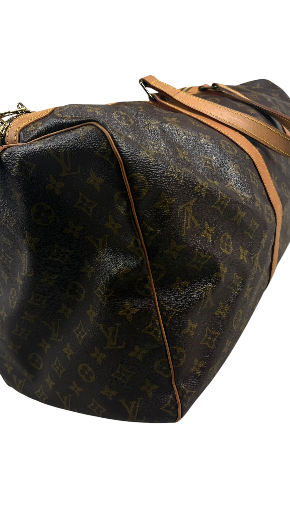 Sac Louis Vuitton Keepall 55 Toile Monogram marron - vue 6/9