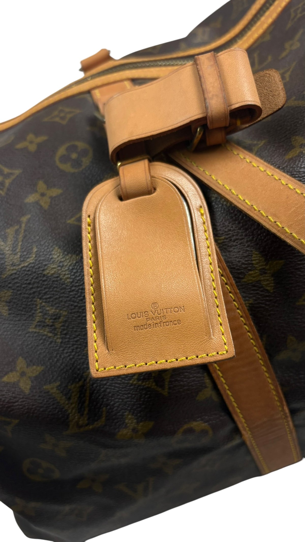 Sac Louis Vuitton Keepall 55 Toile Monogram marron - vue 8/9