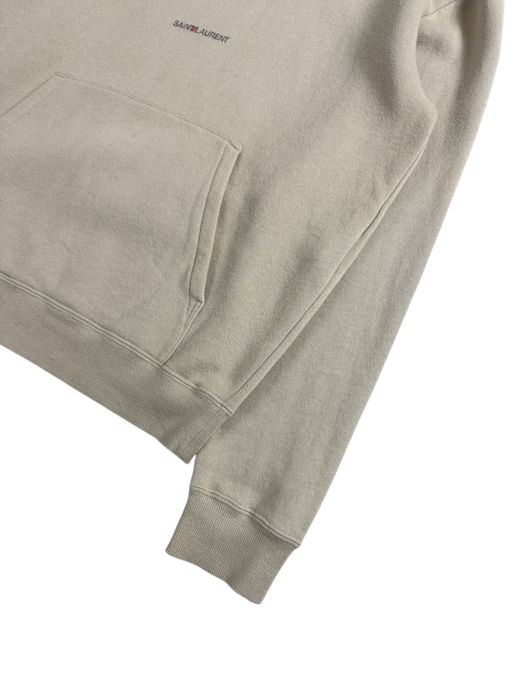 Sweat Saint Laurent crème taille S - Détail
