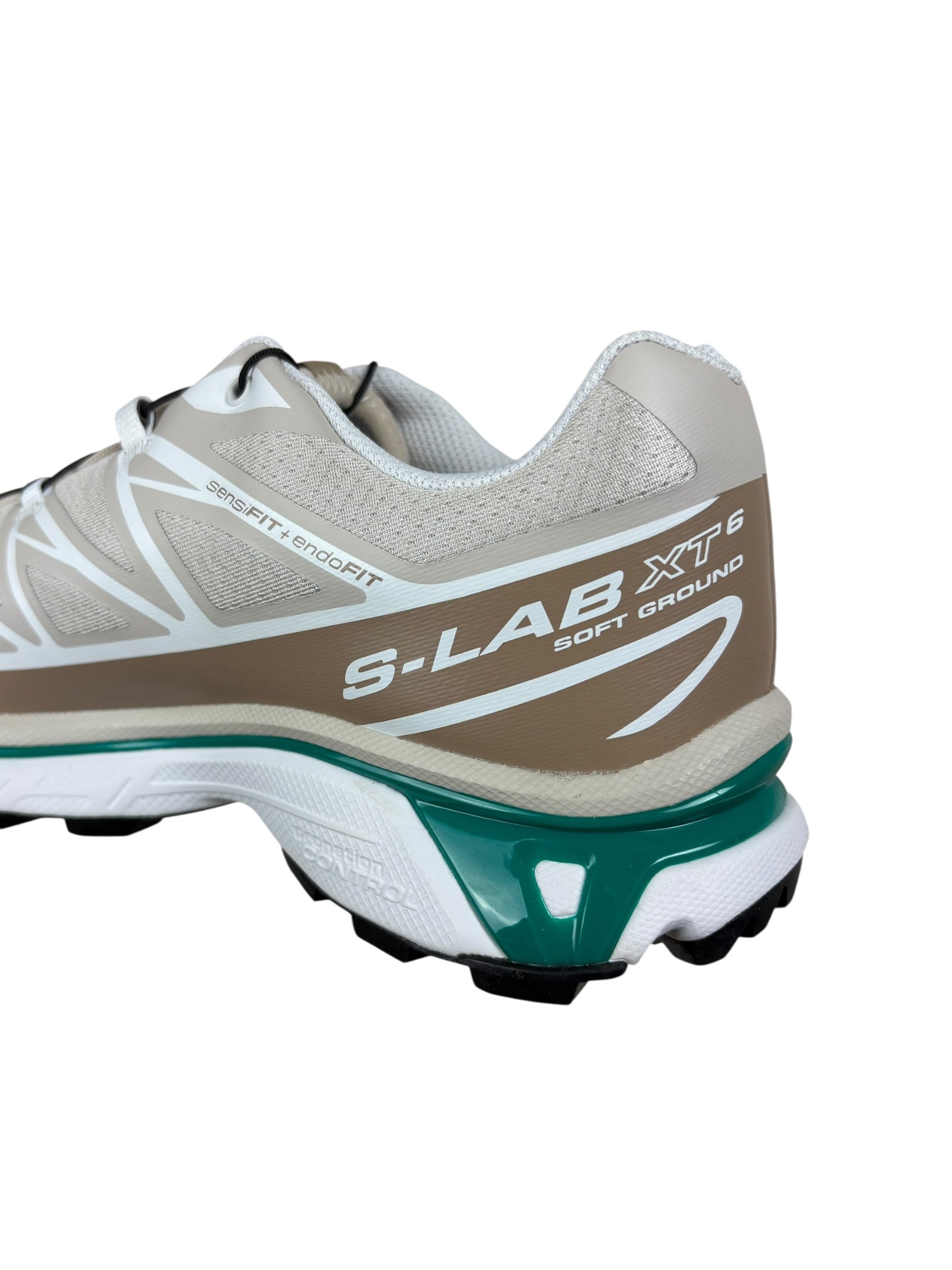 Sneakers Salomon beige / vert taille 43 1/3 - Détail