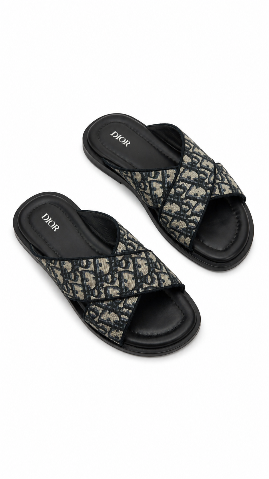 Sandale Dior Sahara Criss Cross noir et beige taille 41 - vue 2/5