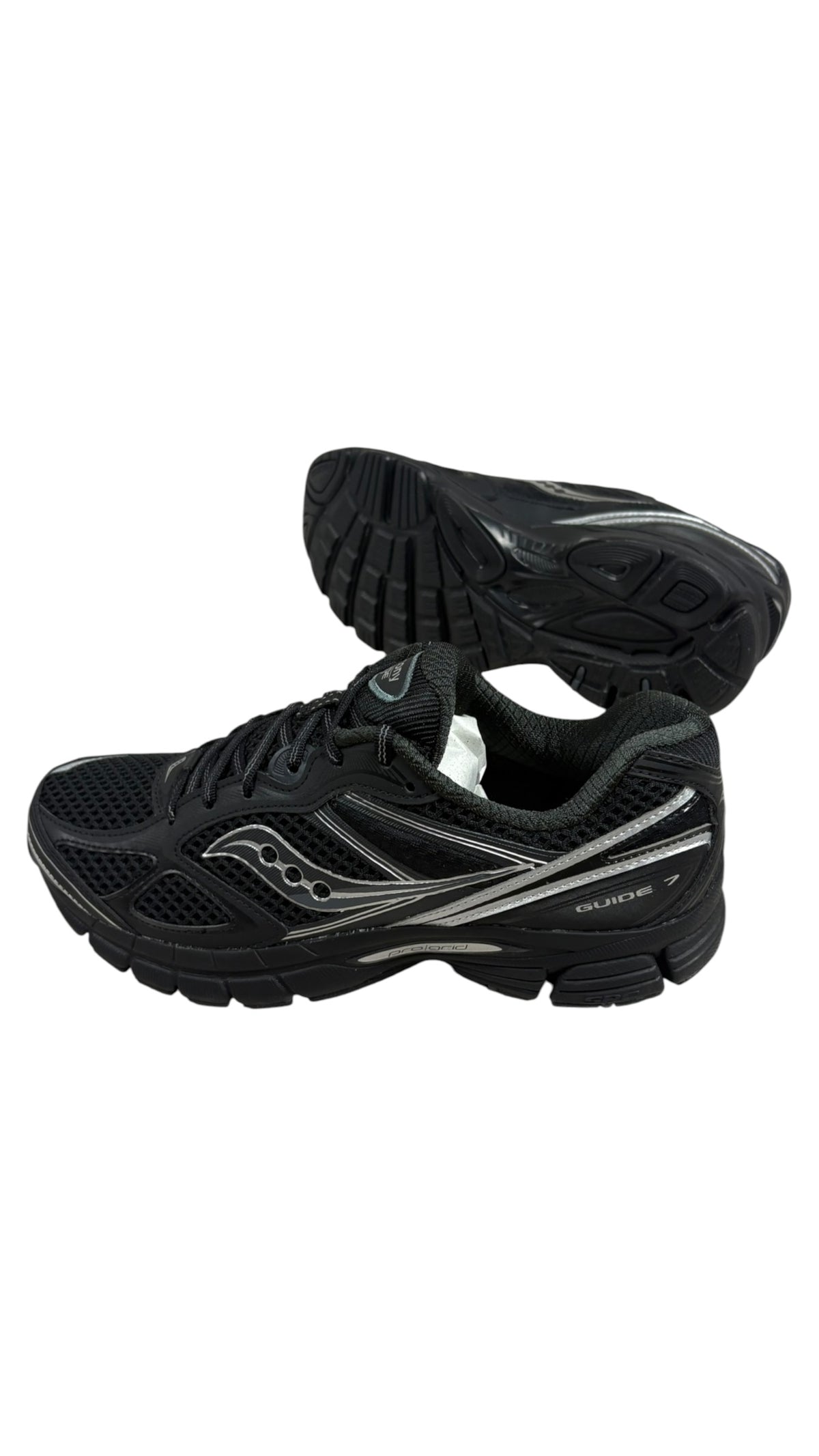 Sneakers Saucony Progrid Guide 7 noir argent neuf - vue 4/4