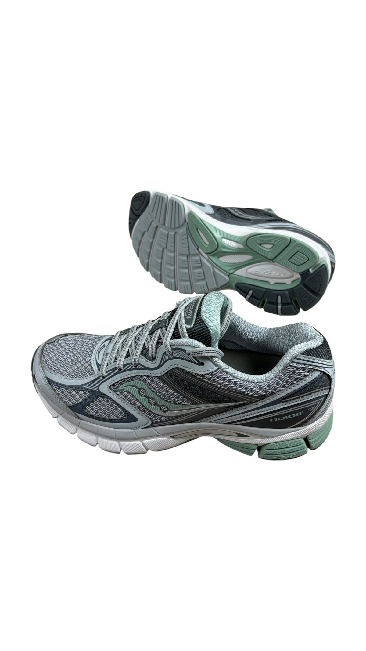 Sneakers Saucony Progrid Guide 7 gris vert neuf - vue 4/4