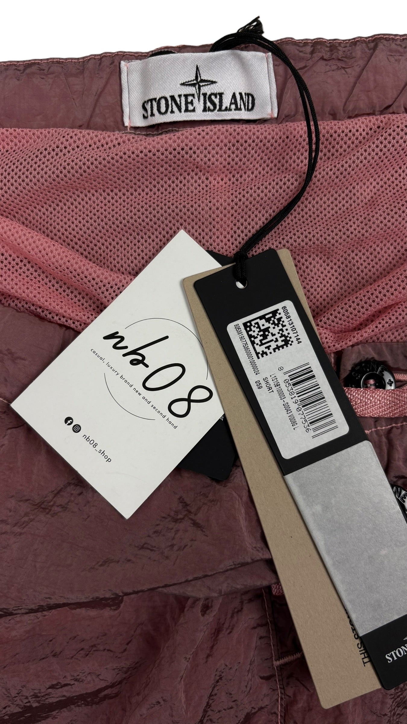 Short De Bain Stone Island Nylon Métal rose taille L Collection 2026 - vue 4/5