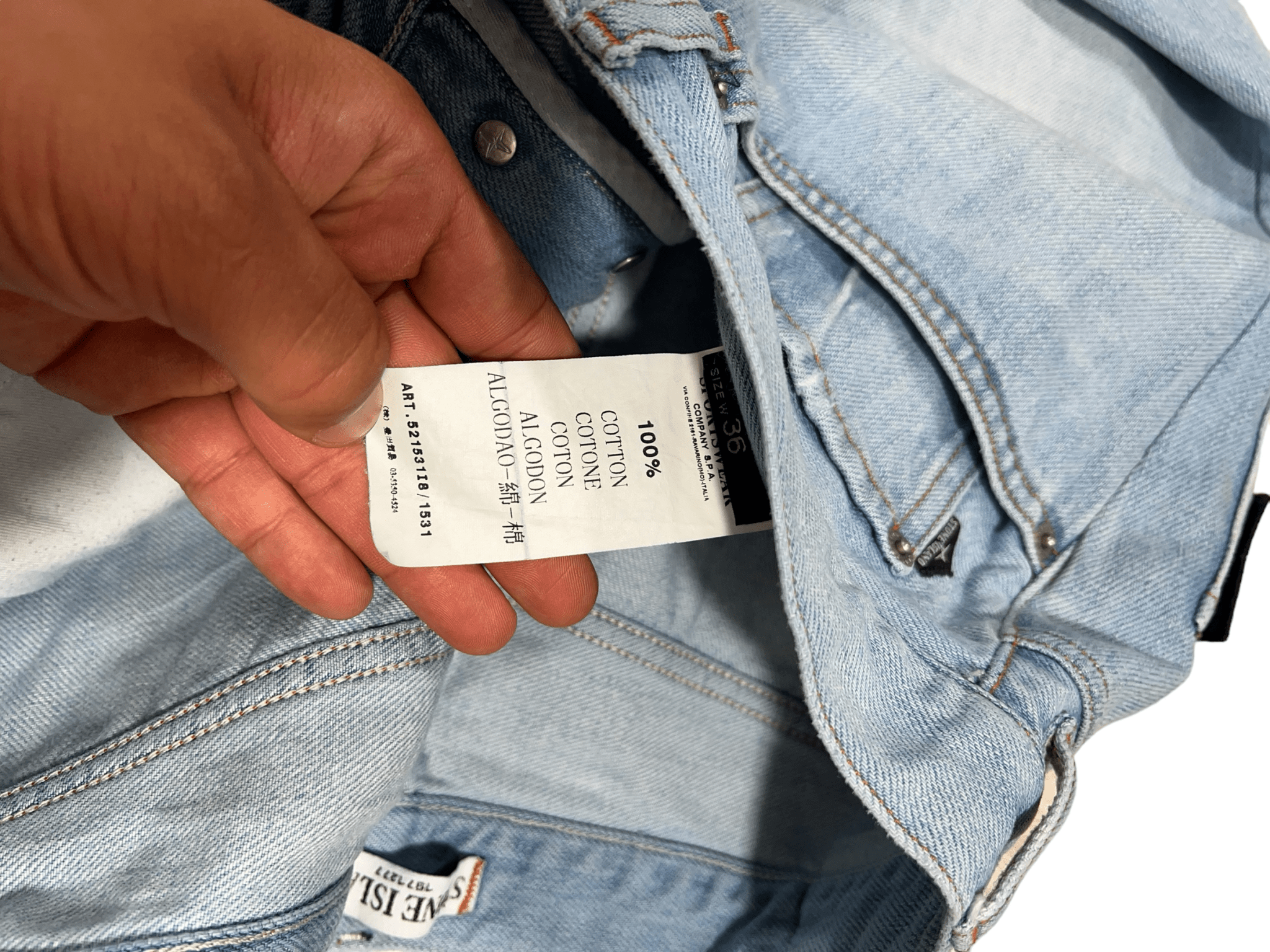 SHORT EN JEAN STONE ISLAND - NB08 SHOP
