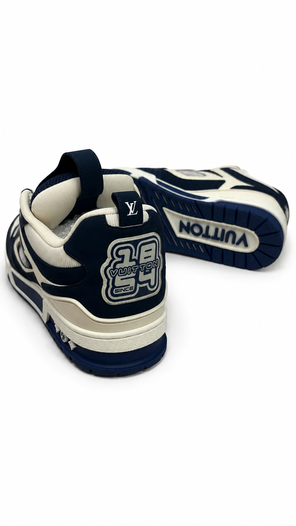 Sneaker Louis Vuitton Skate marine - vue 3/5