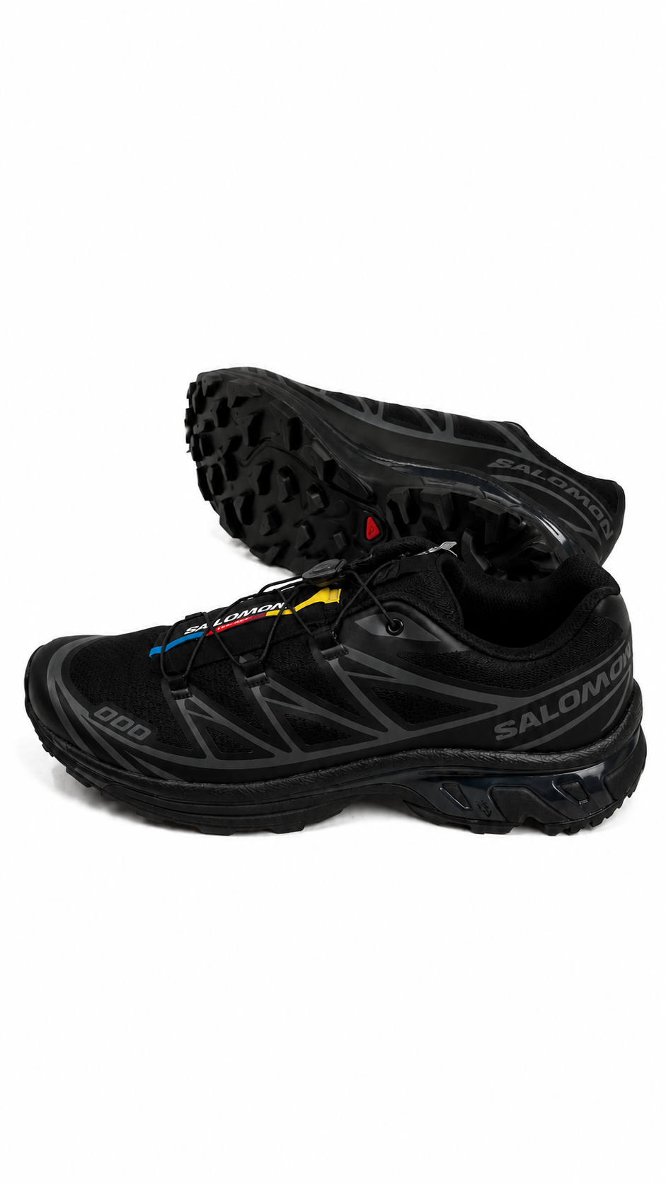 Sneakers Salomon XT-6 Black/Phantom noires - vue détaillée 3