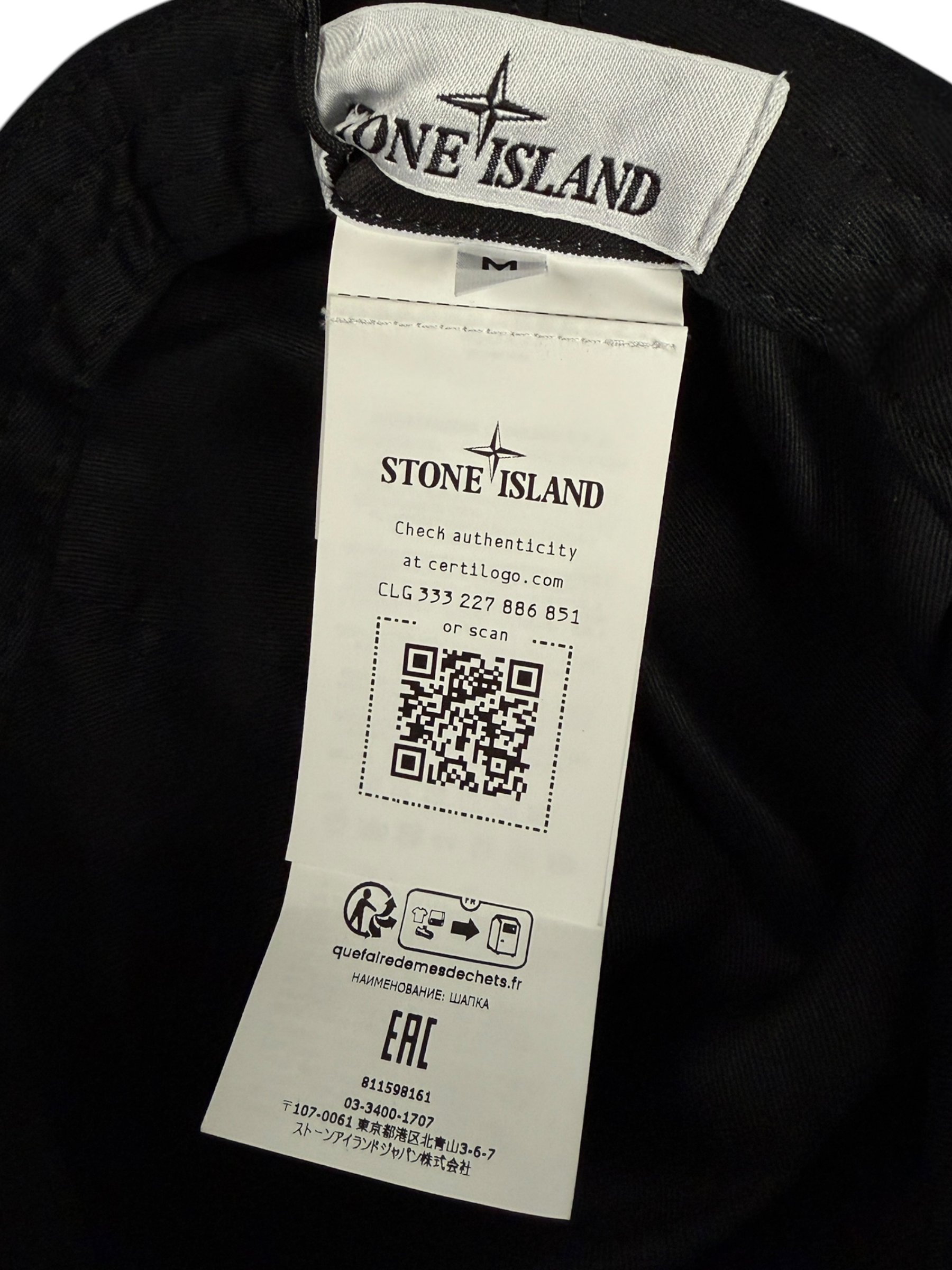 Bob Stone Island marine taille M - Détail