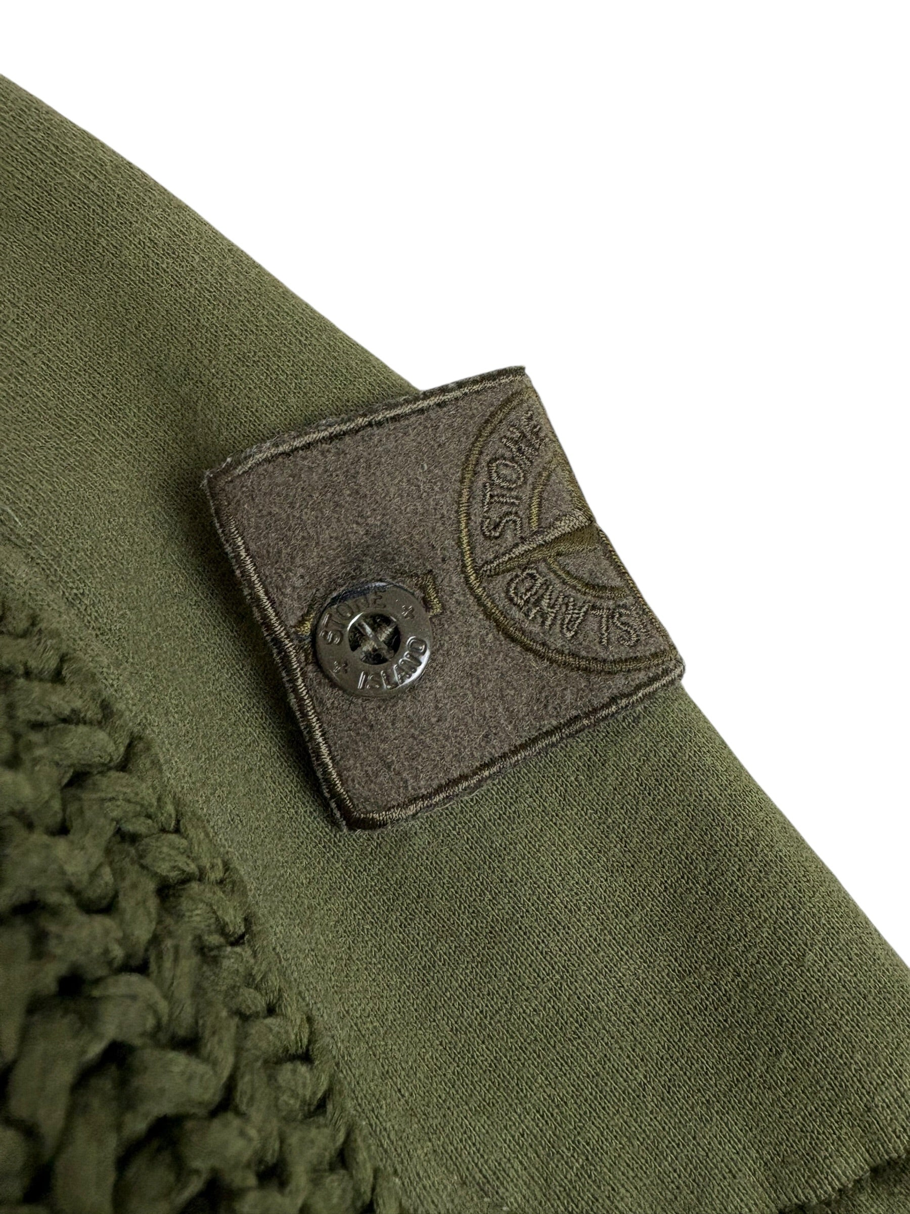 Cardigan Stone Island kaki taille XL - Vue de dos