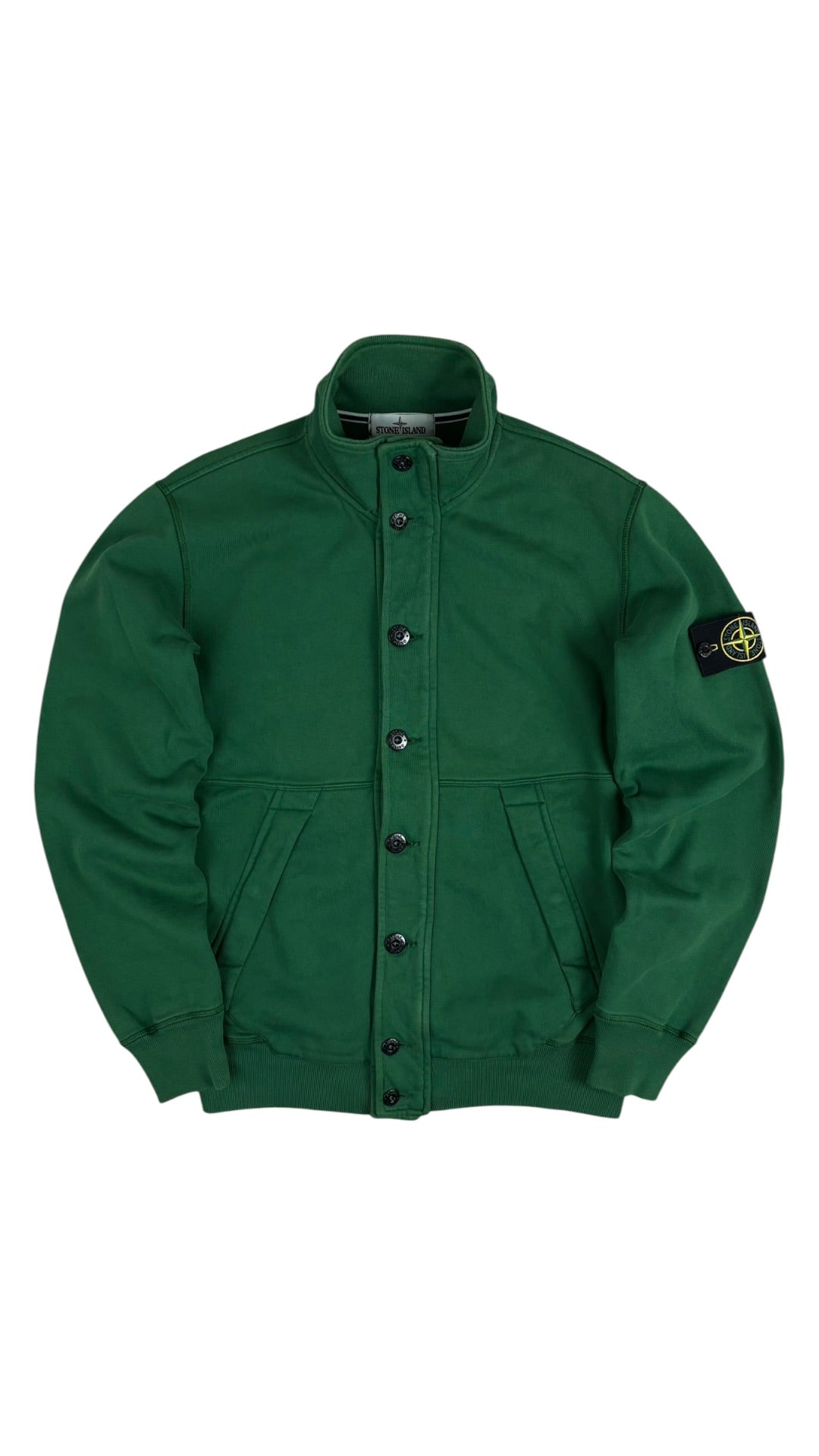 Cardigan Stone Island vert taille M - Vue de face