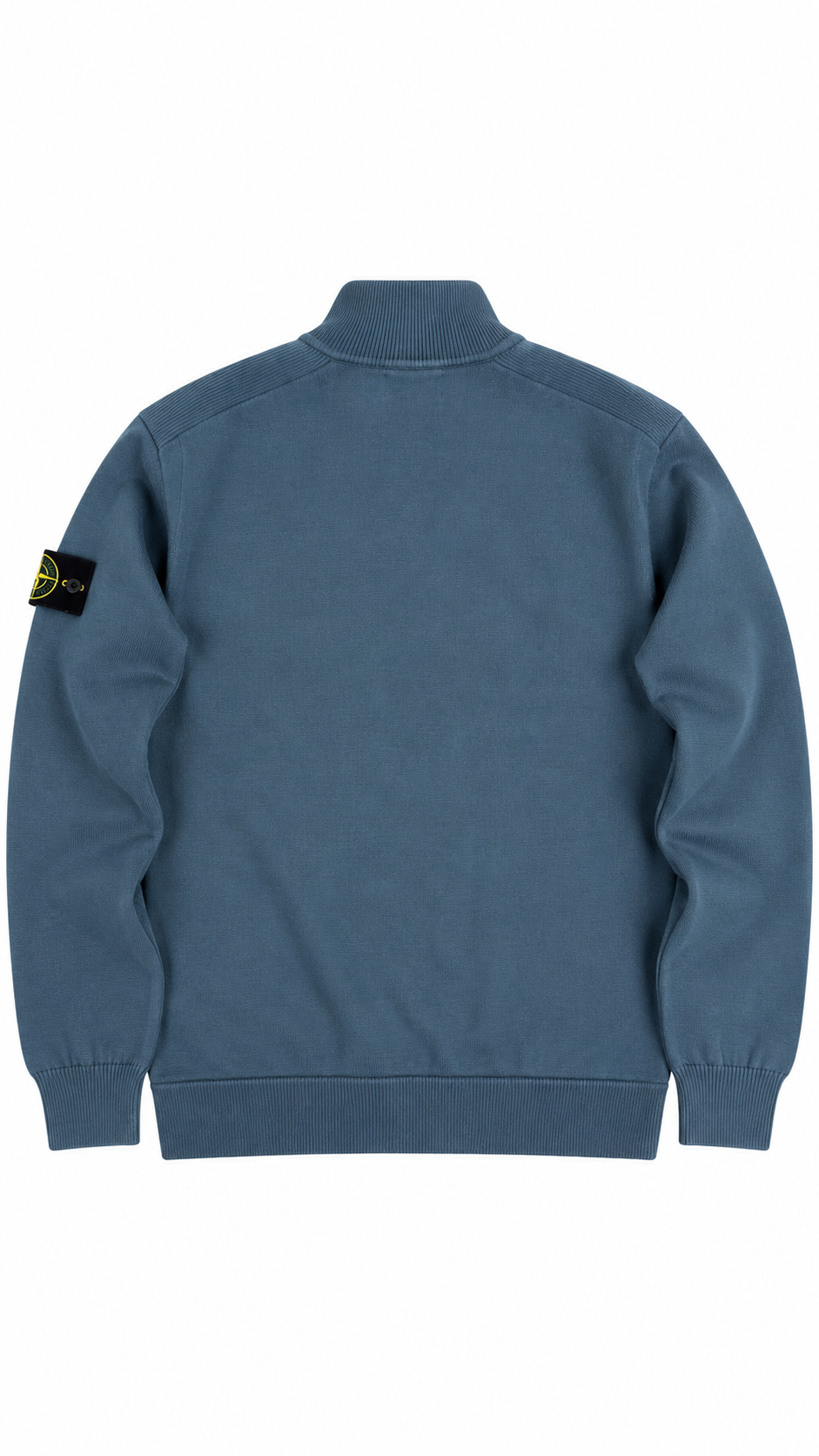 Cardigan Zippé Stone Island Col Montant pétrole taille L, vue de dos — vue 2
