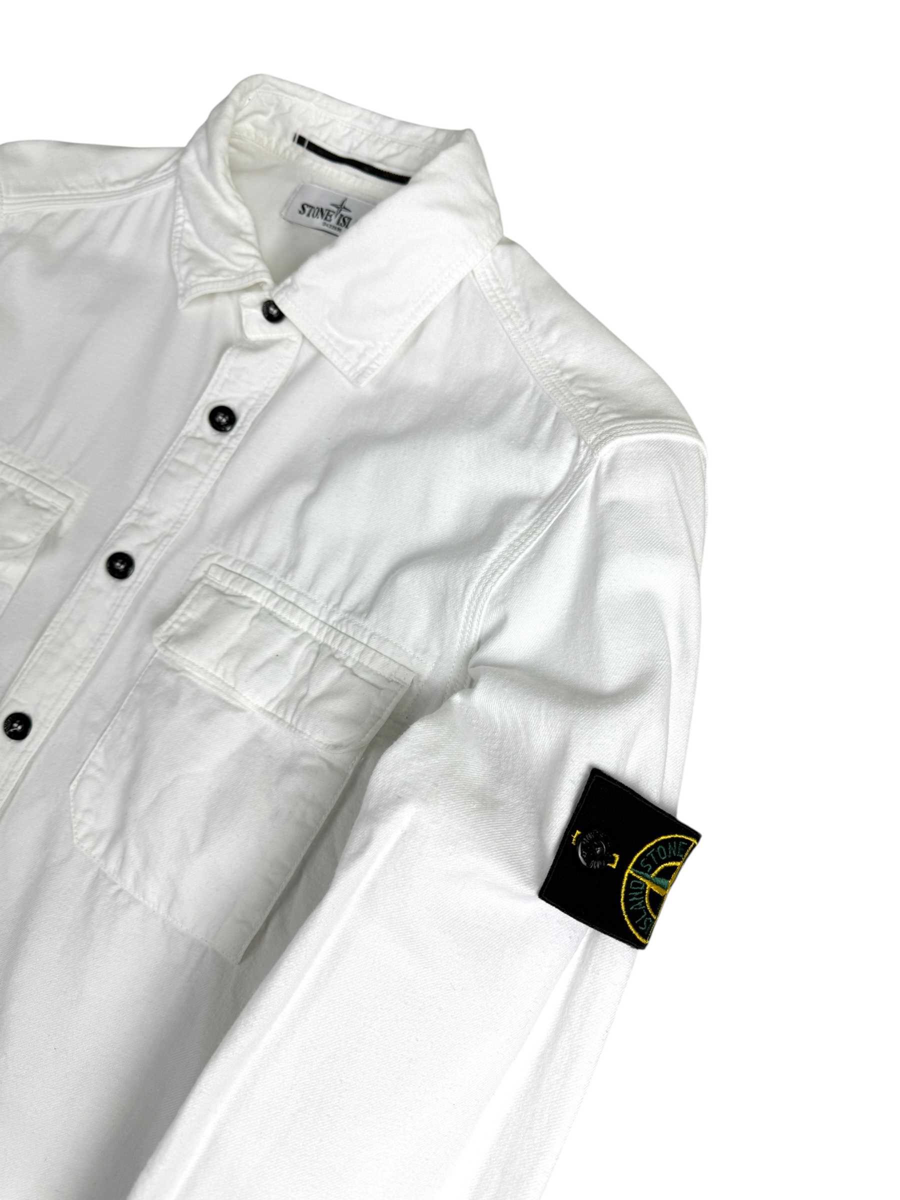 Chemise Stone Island blanc taille M - Vue de dos
