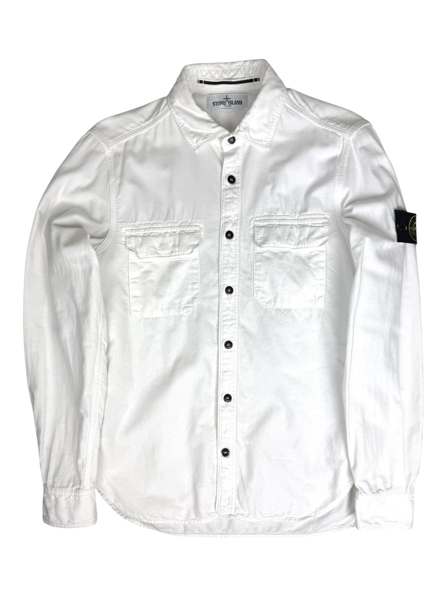 Chemise Stone Island blanc taille M - Vue de face