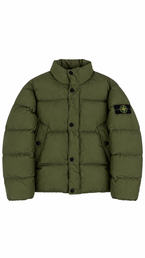 Doudoune Stone Island Crinkle Reps NY Military Green - Kaki - Neuf