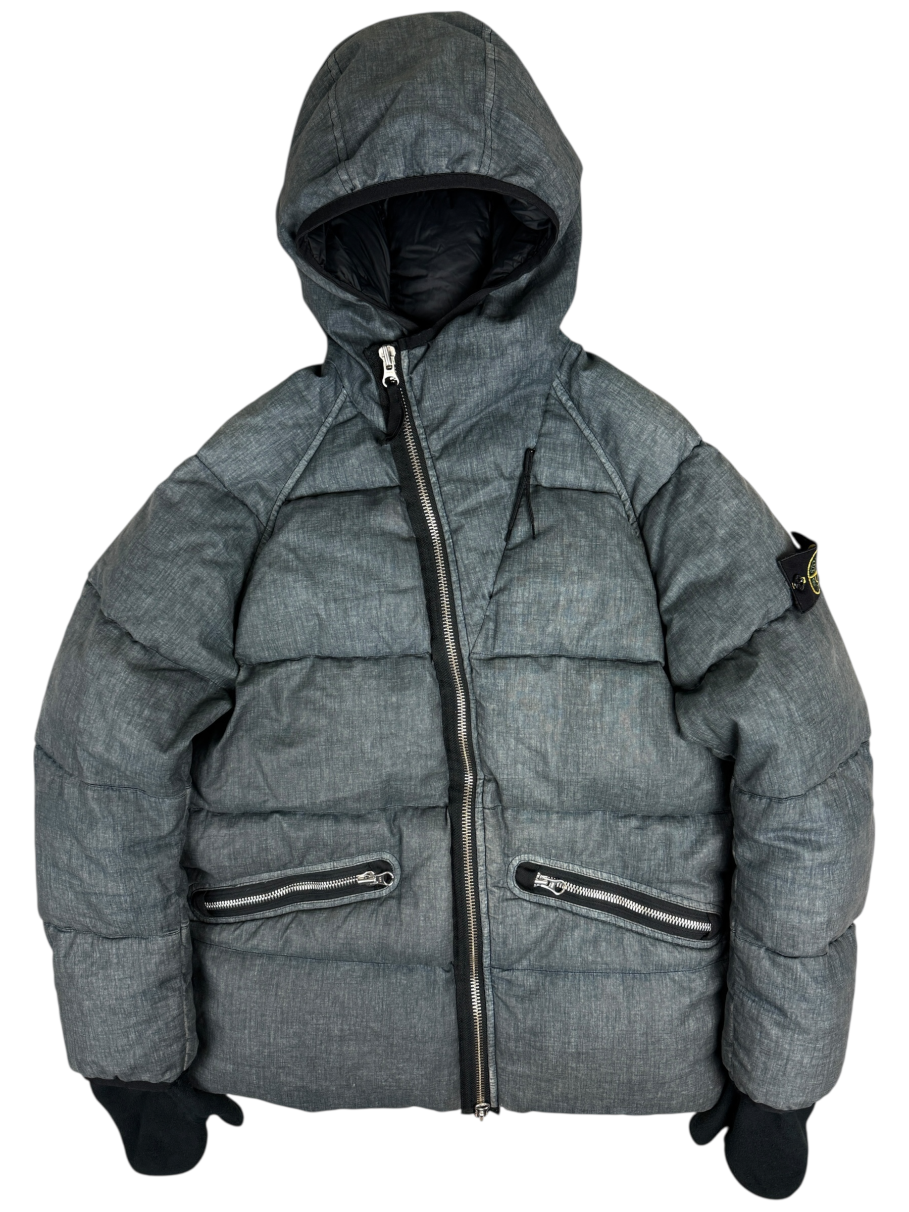 Doudoune Stone Island gris taille S - Vue de face