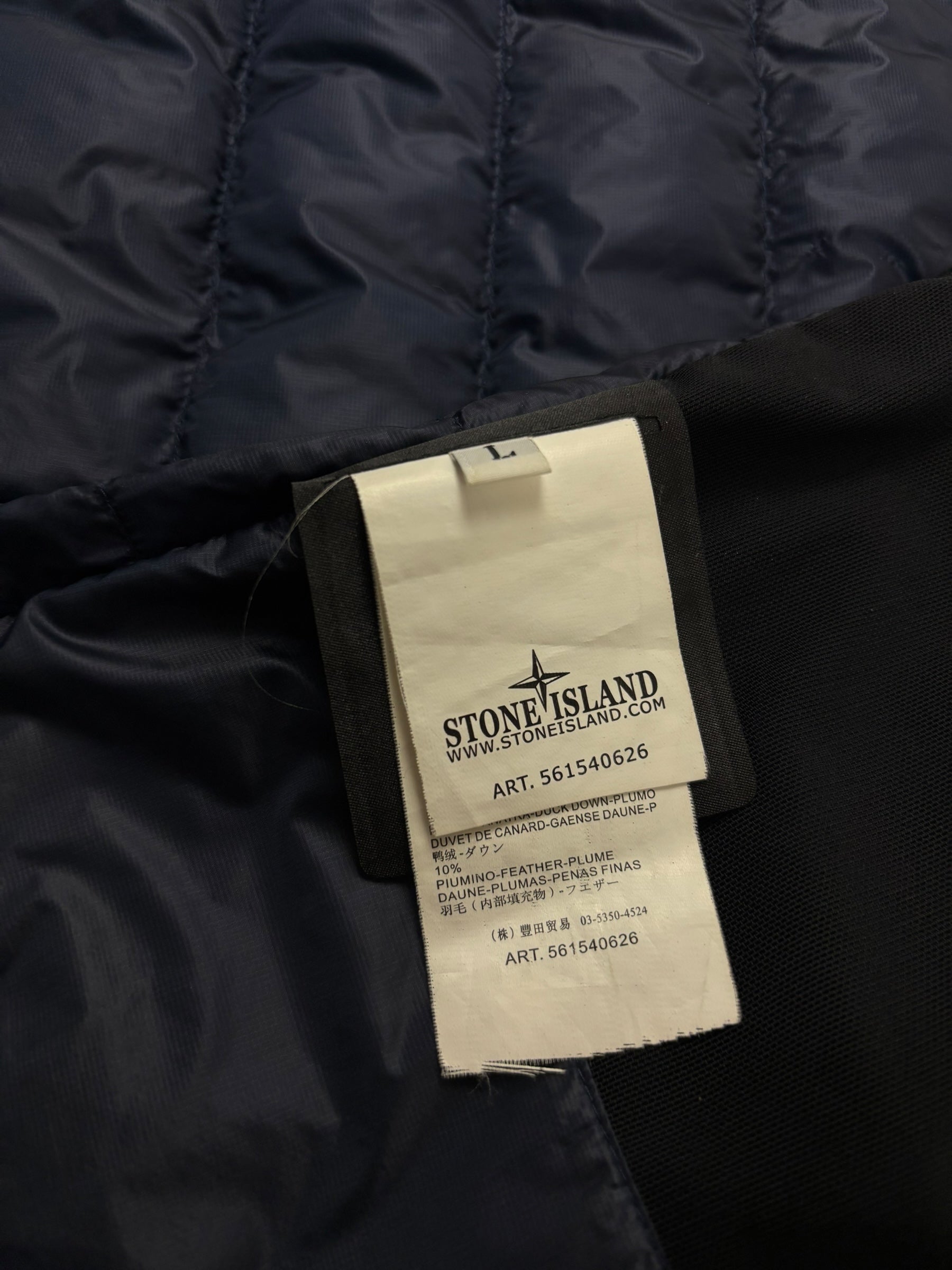 Doudoune Stone Island marine taille L - Détail