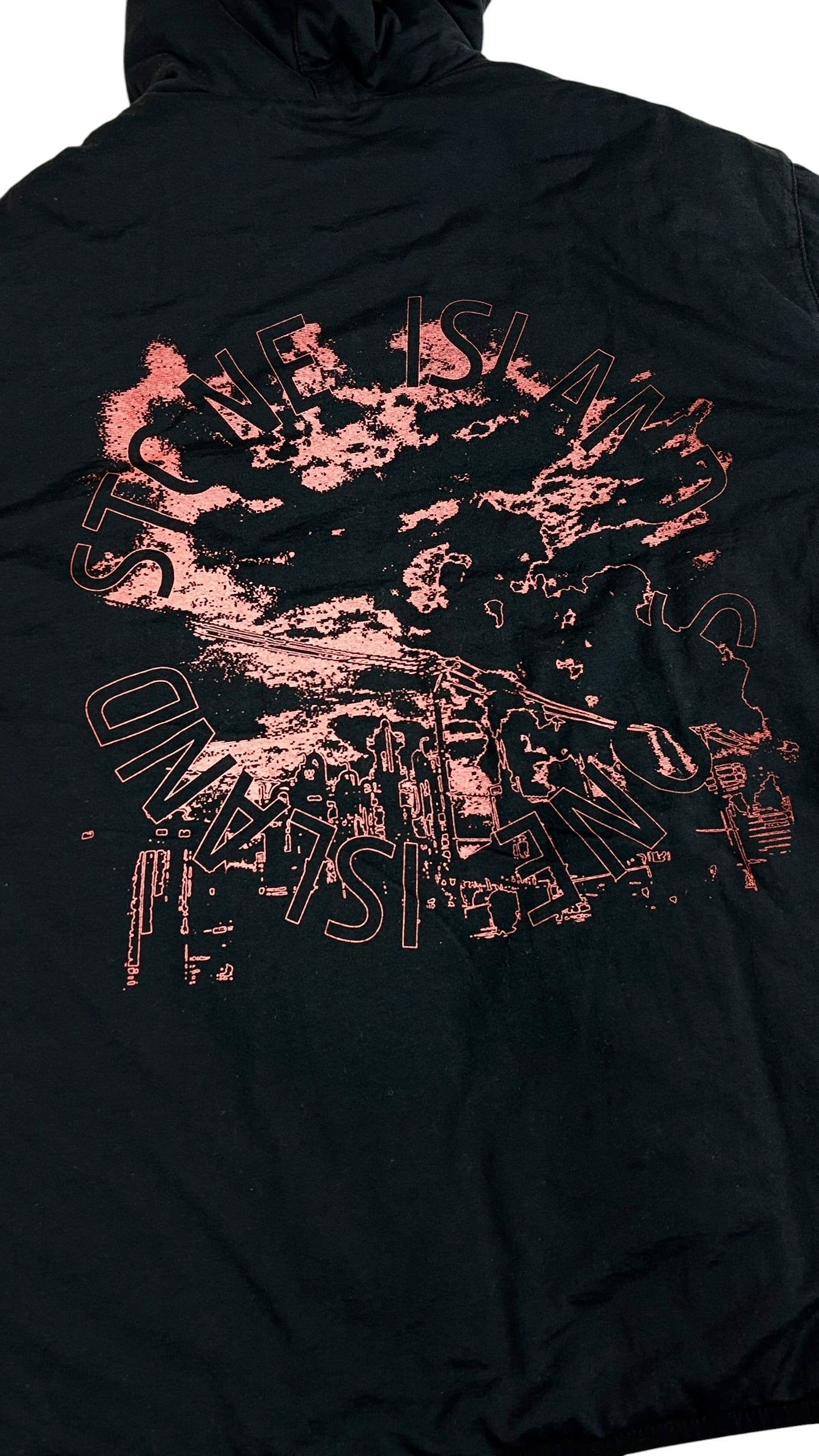Doudoune Stone Island noir taille L - Logo et étiquette