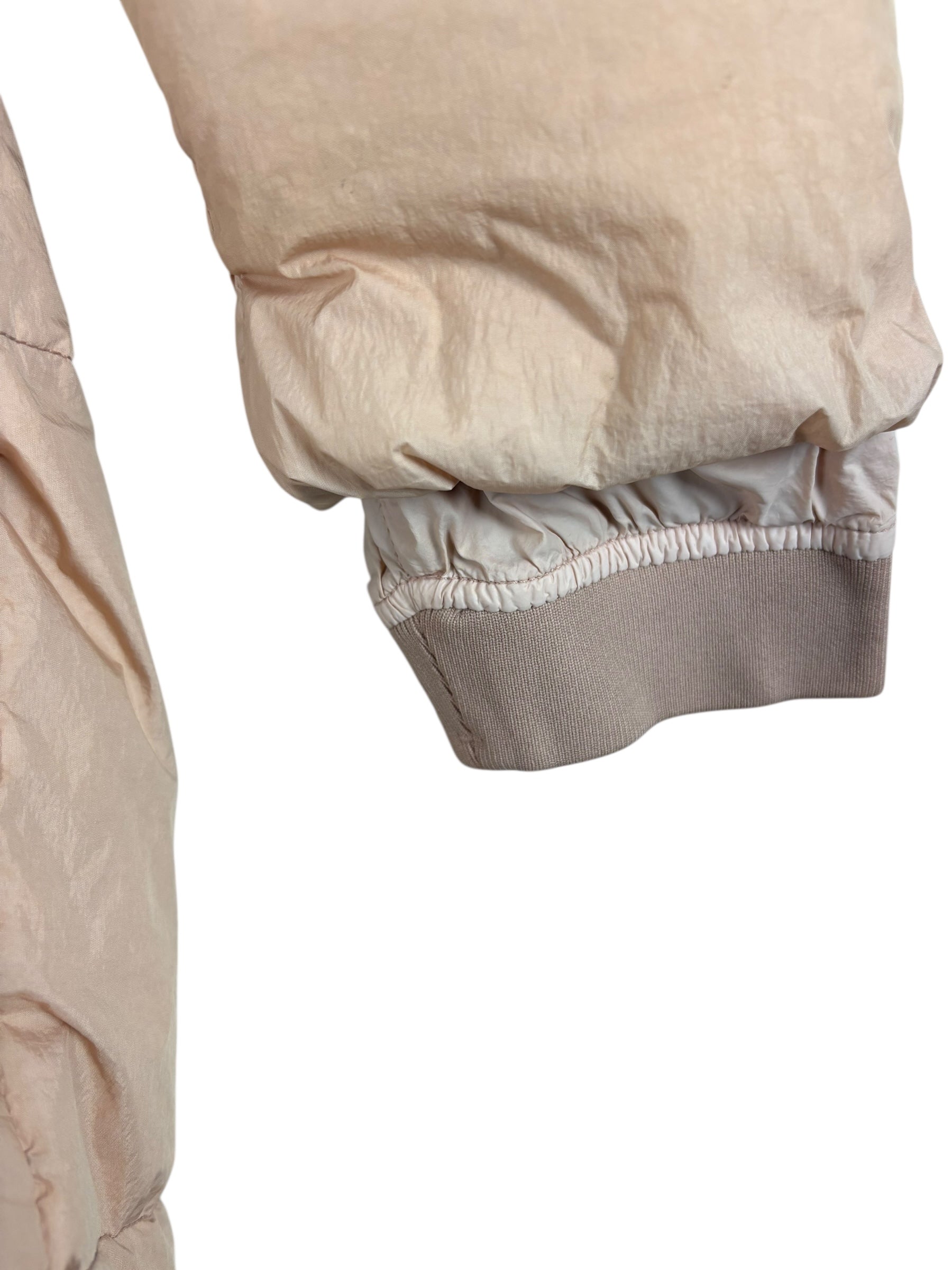 Doudoune Stone Island rose taille L - Logo et étiquette