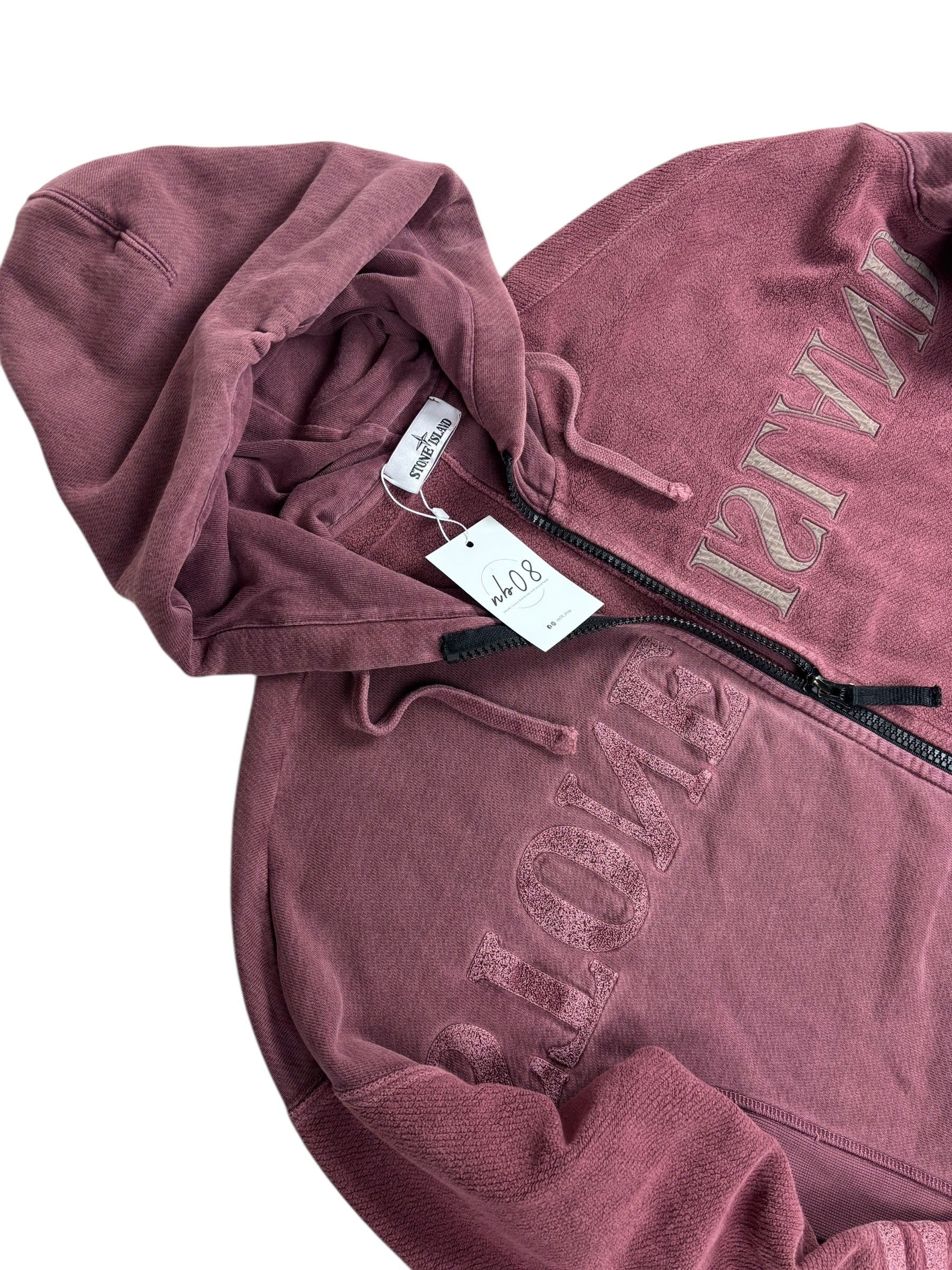 Gilet Stone Island bordeaux taille S - Vue de dos