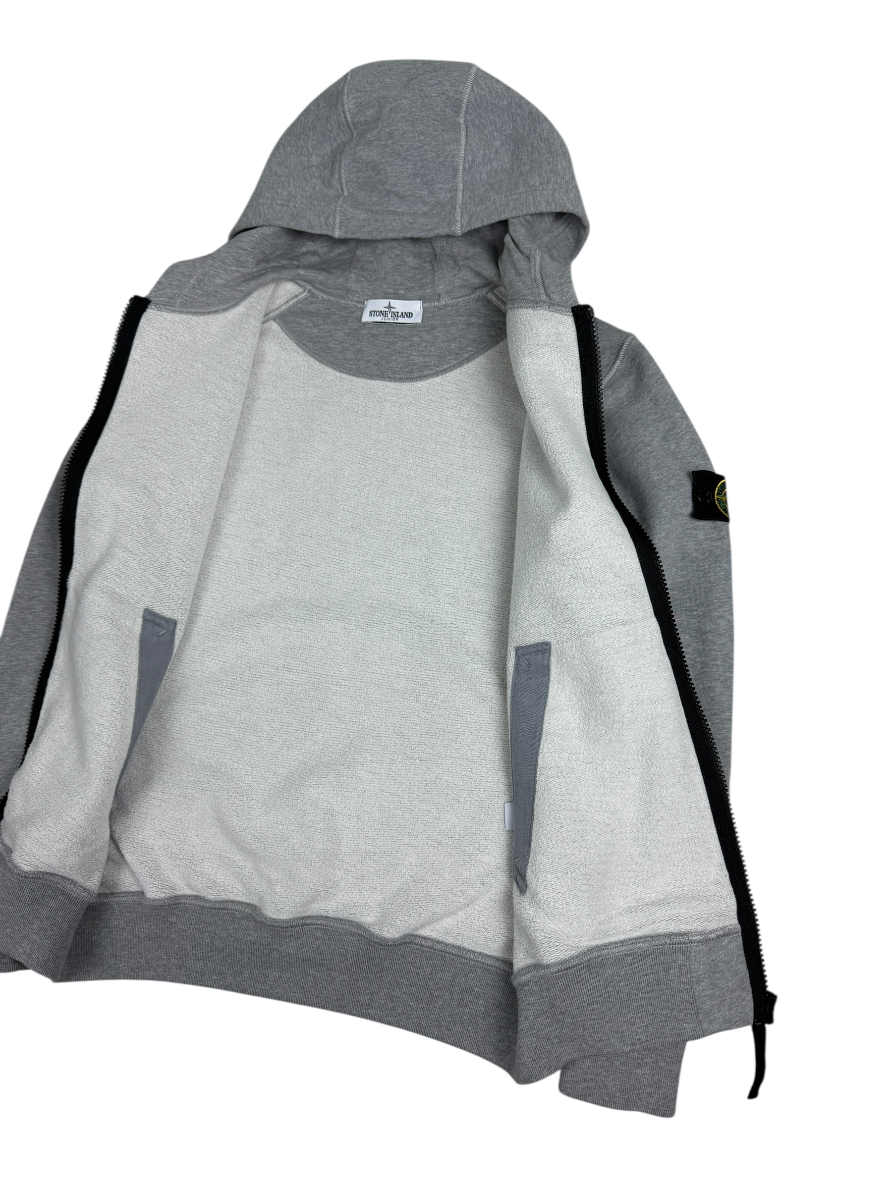 Gilet Stone Island gris taille 12 ans - Vue de dos