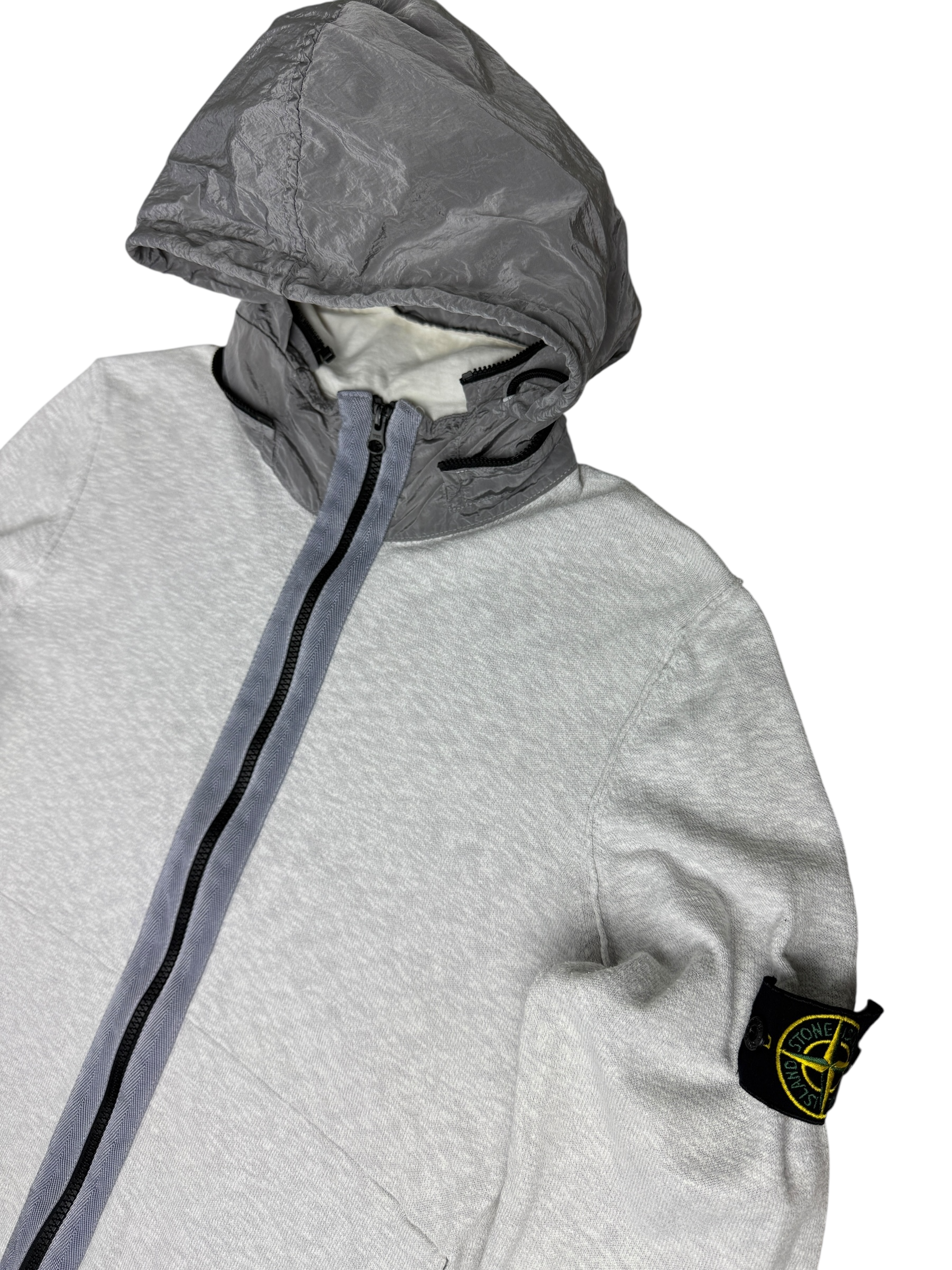 Gilet Stone Island gris taille L - Vue de dos