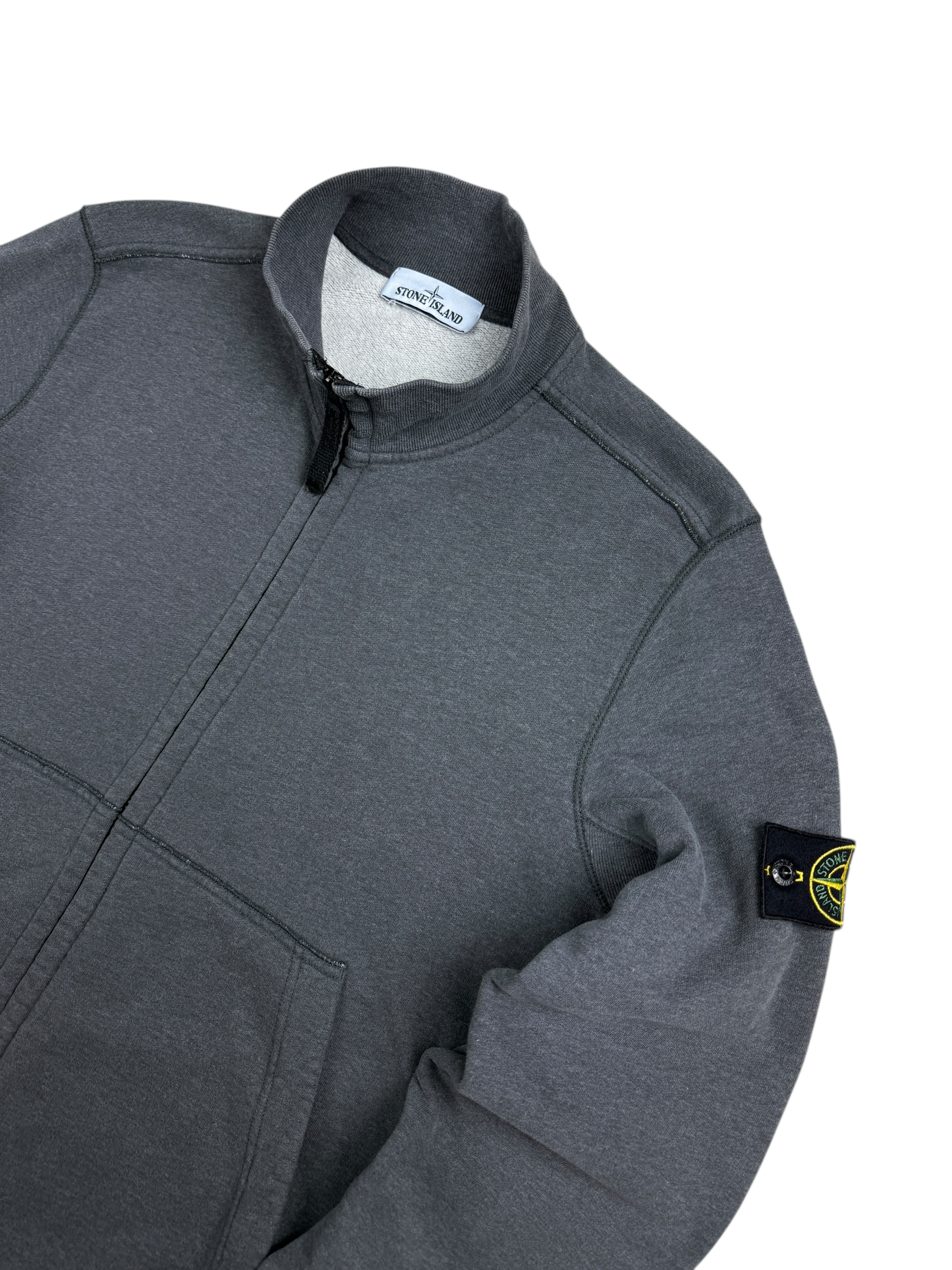 Gilet Stone Island gris taille L - Vue de dos