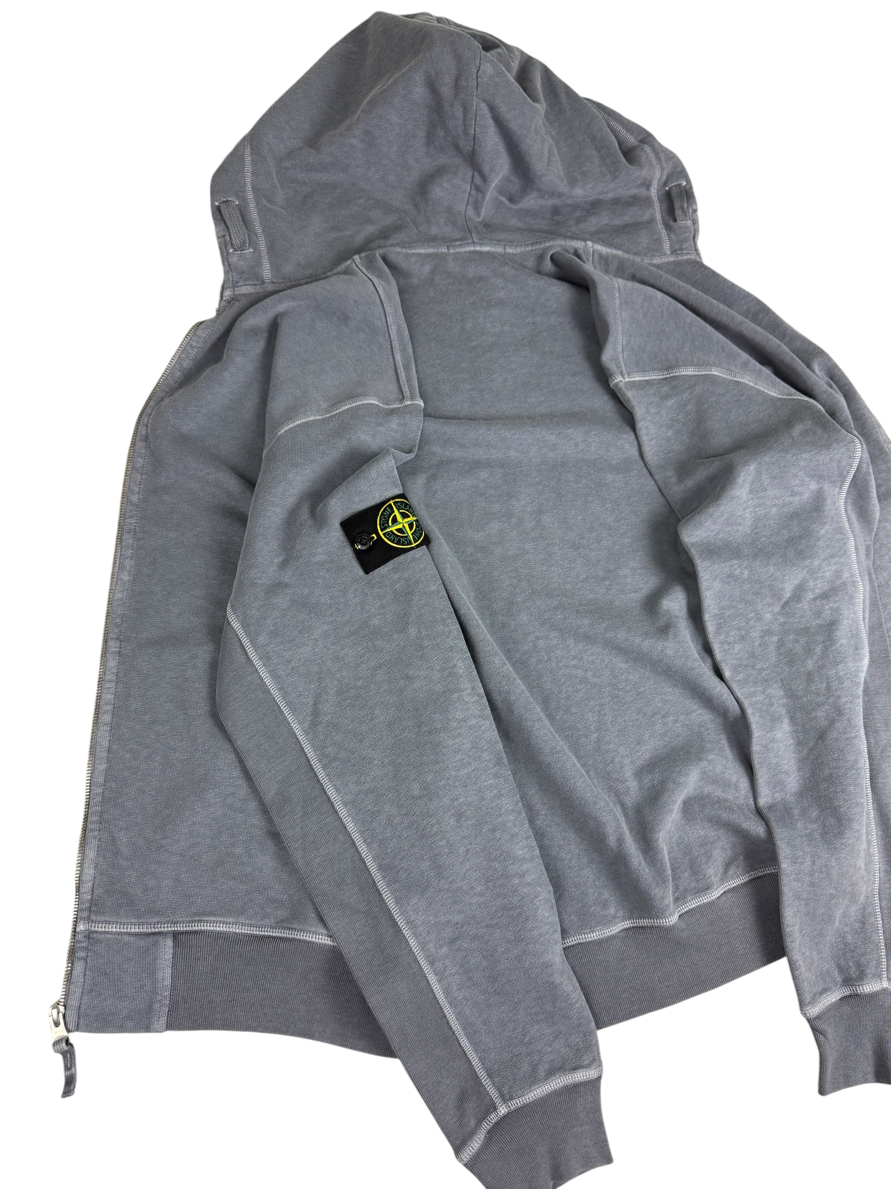 Gilet Stone Island gris taille M - Vue de dos