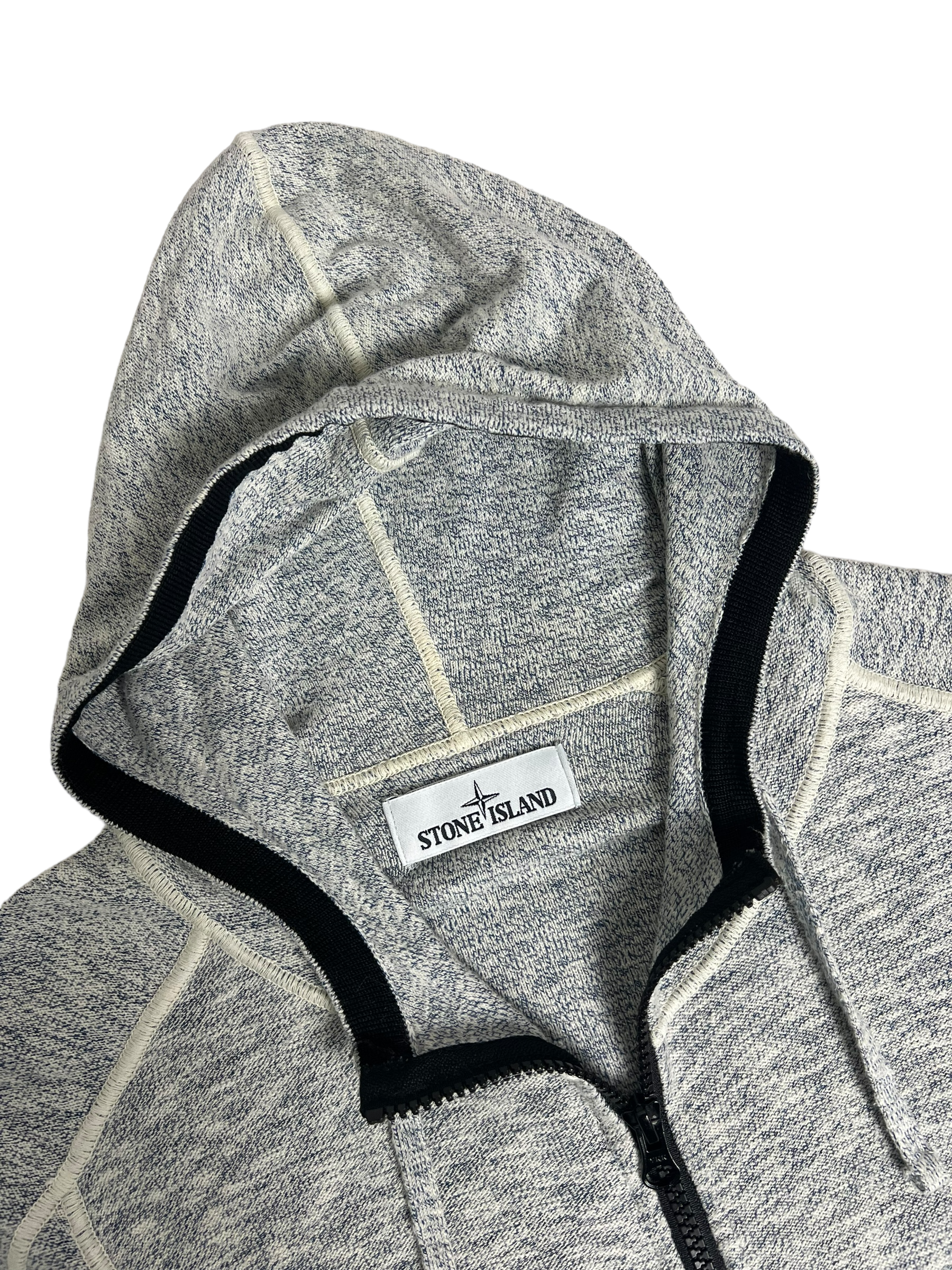 Gilet Stone Island gris taille S - Logo et étiquette