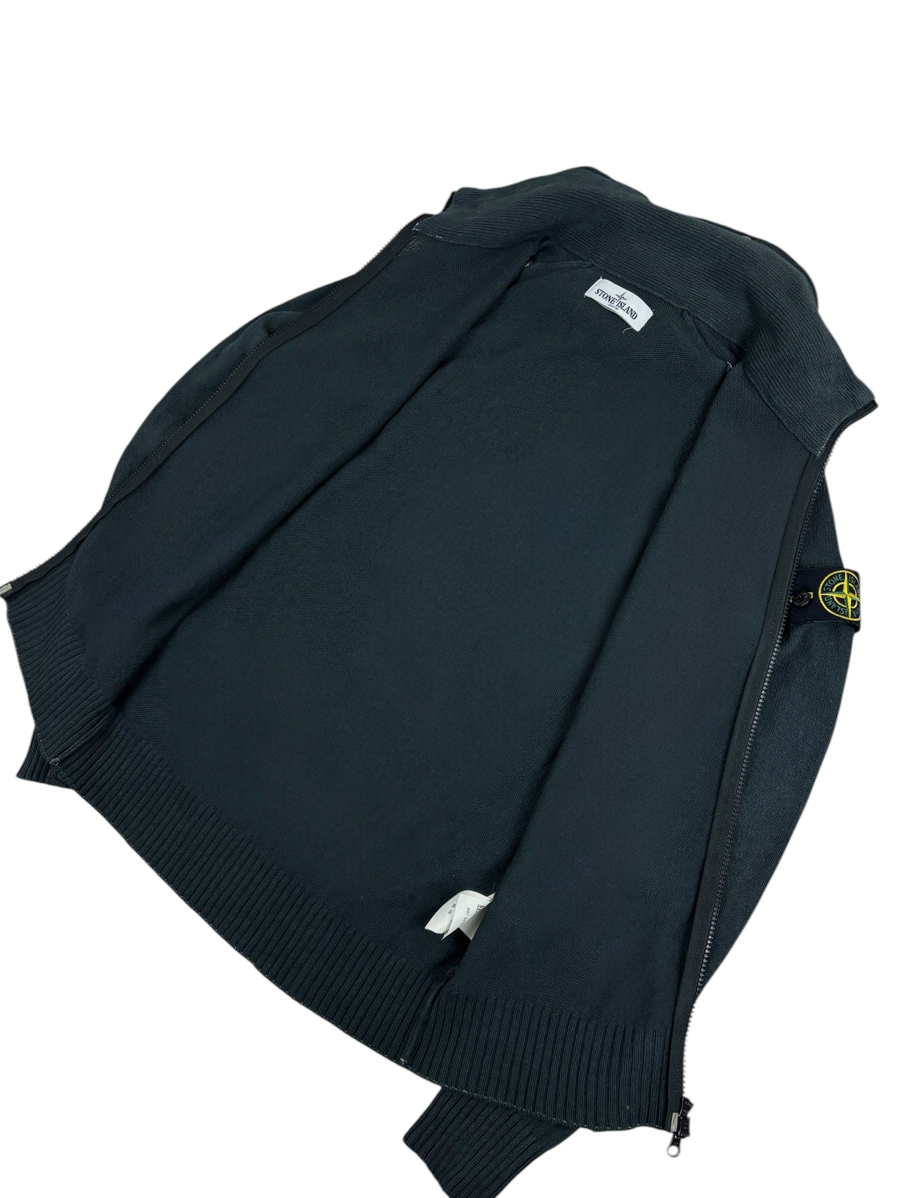 Gilet Stone Island gris taille S - Logo et étiquette
