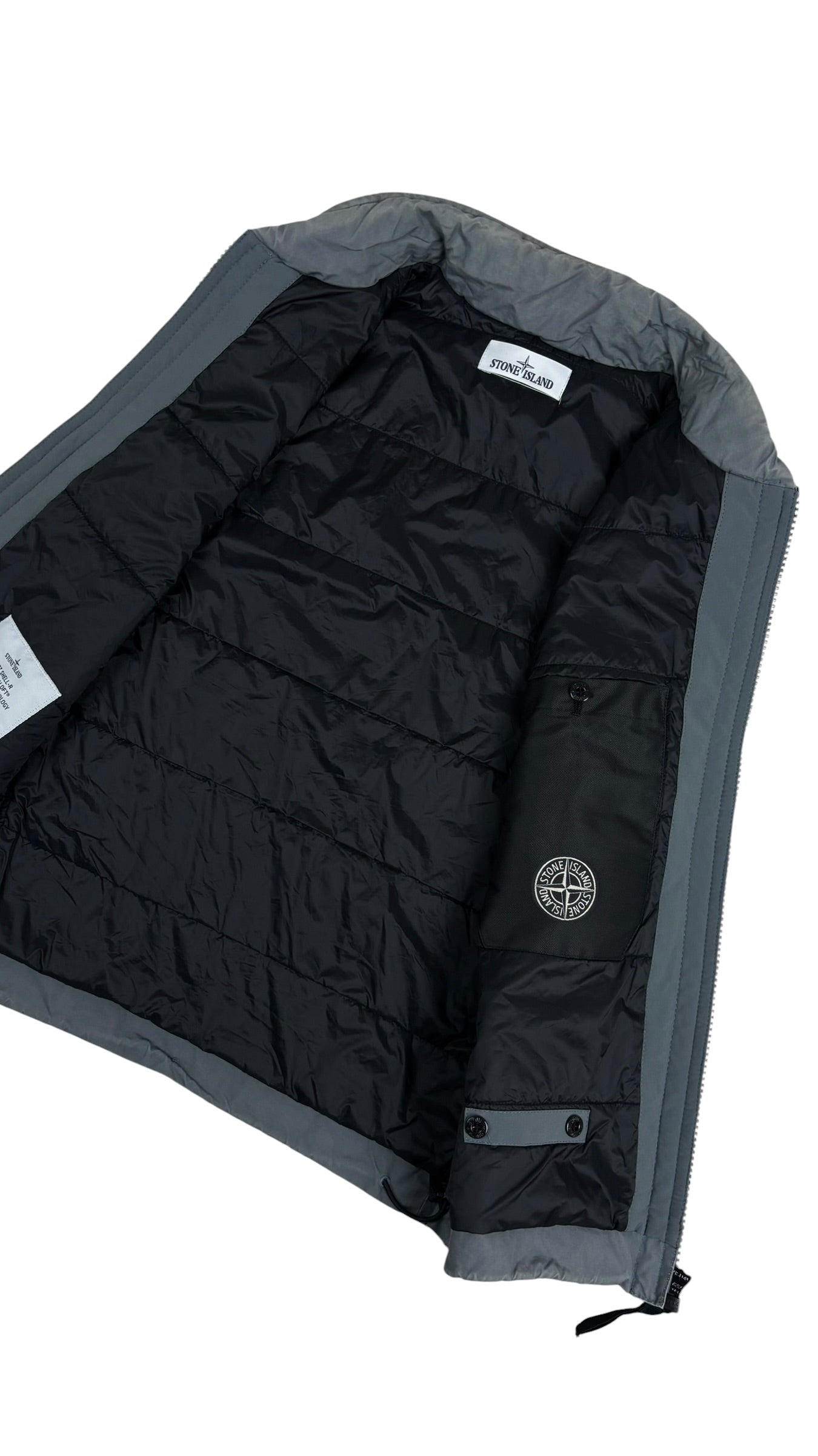 Gilet Stone Island gris taille S - Vue côté