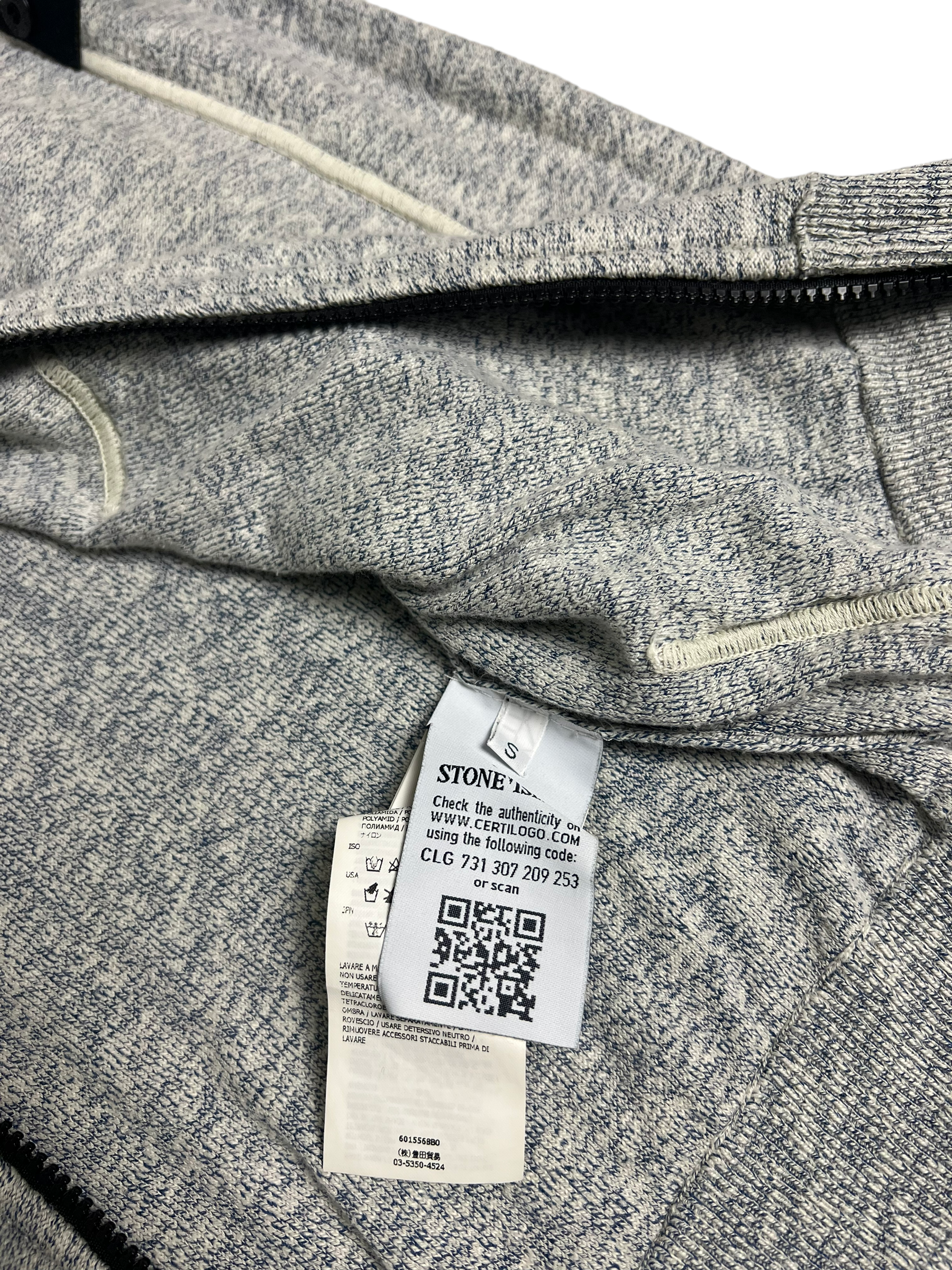 Gilet Stone Island gris taille S - Vue côté