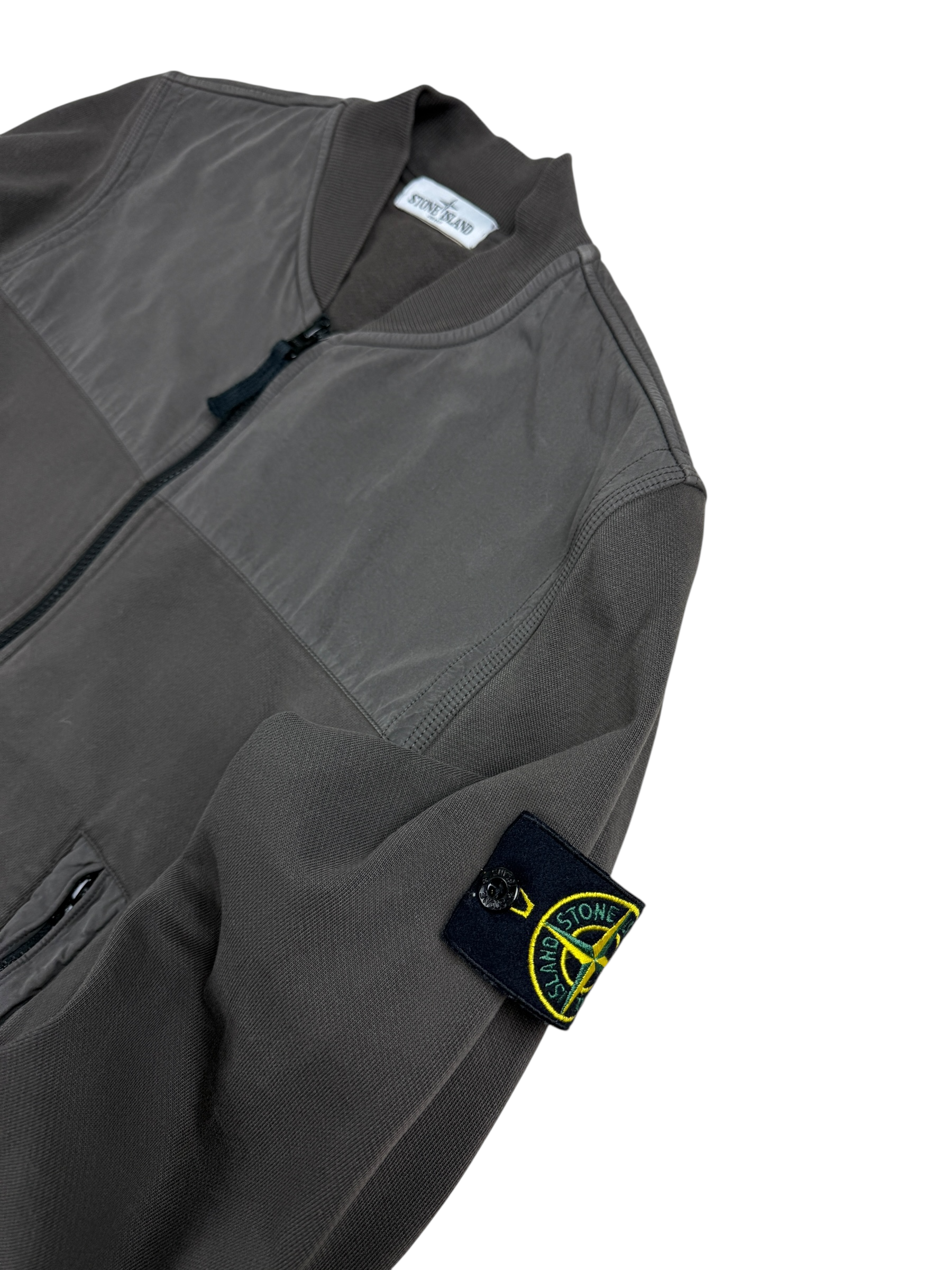 Gilet Stone Island kaki taille M - Détail