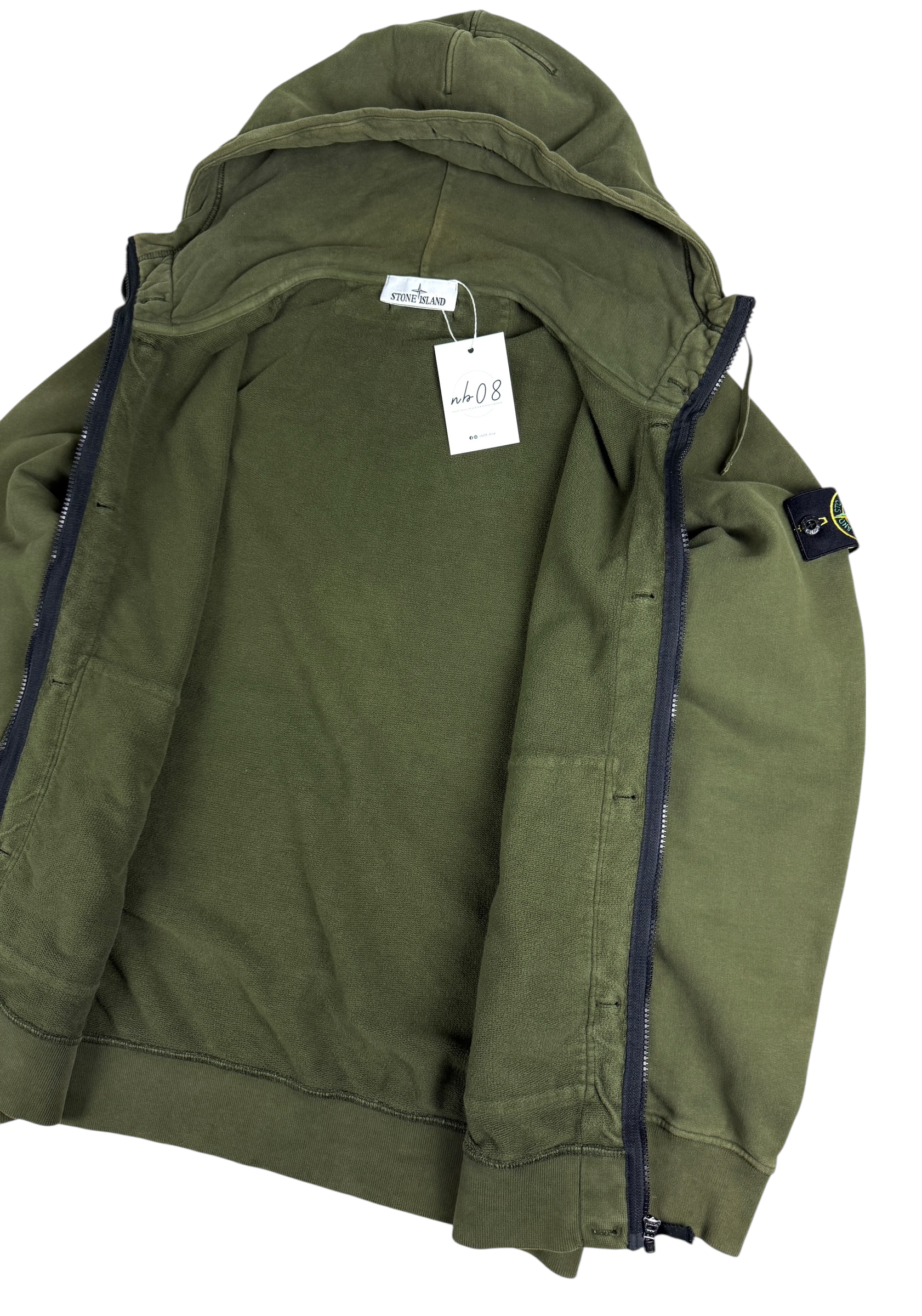 Gilet Stone Island kaki taille M - Vue de dos