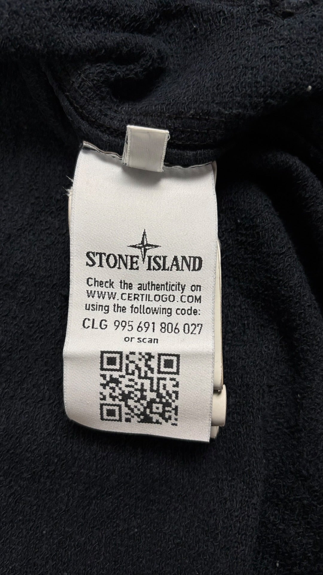 Gilet Stone Island marine taille S - Logo et étiquette