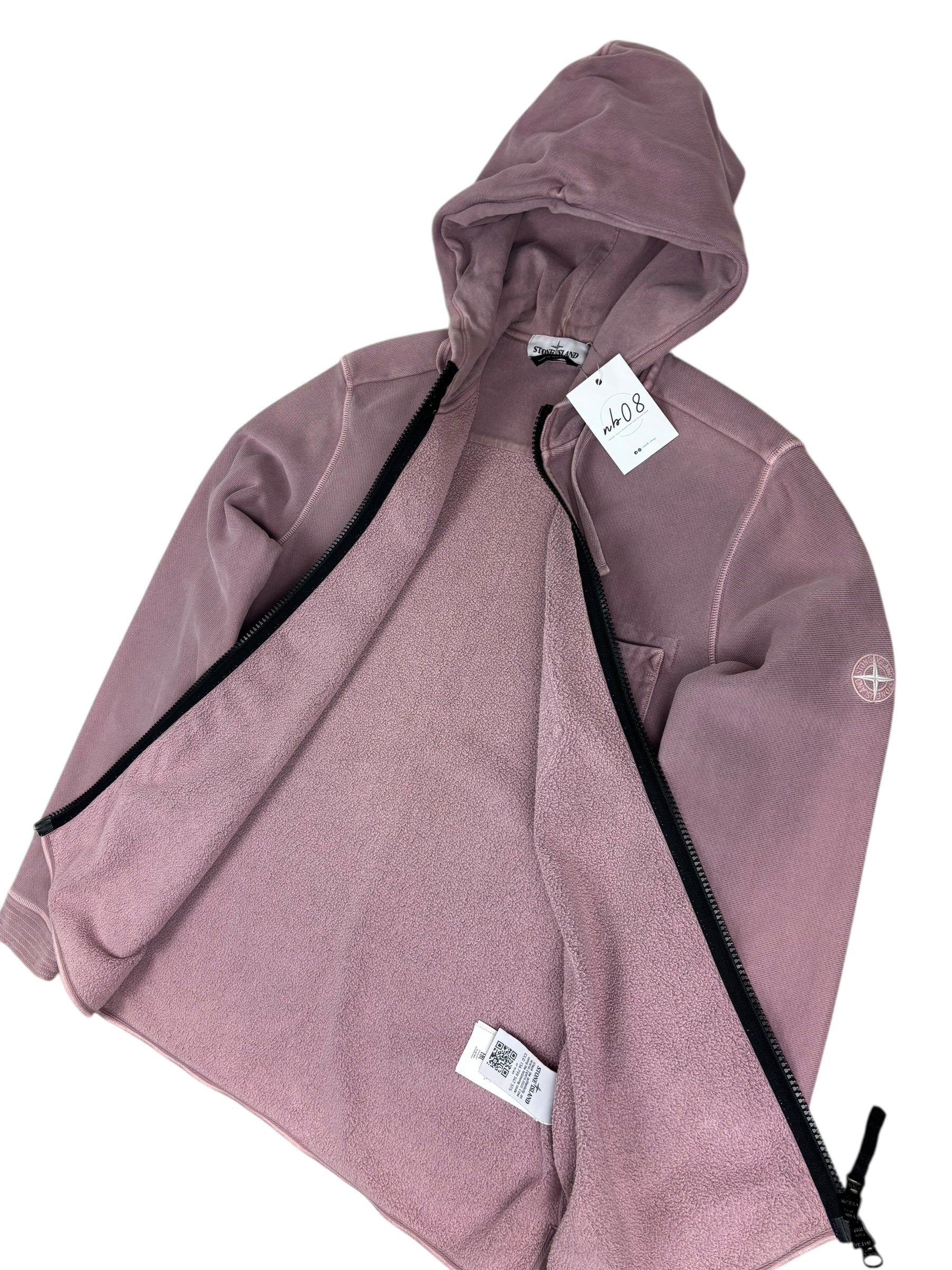 Gilet Stone Island mauve taille L - Détail