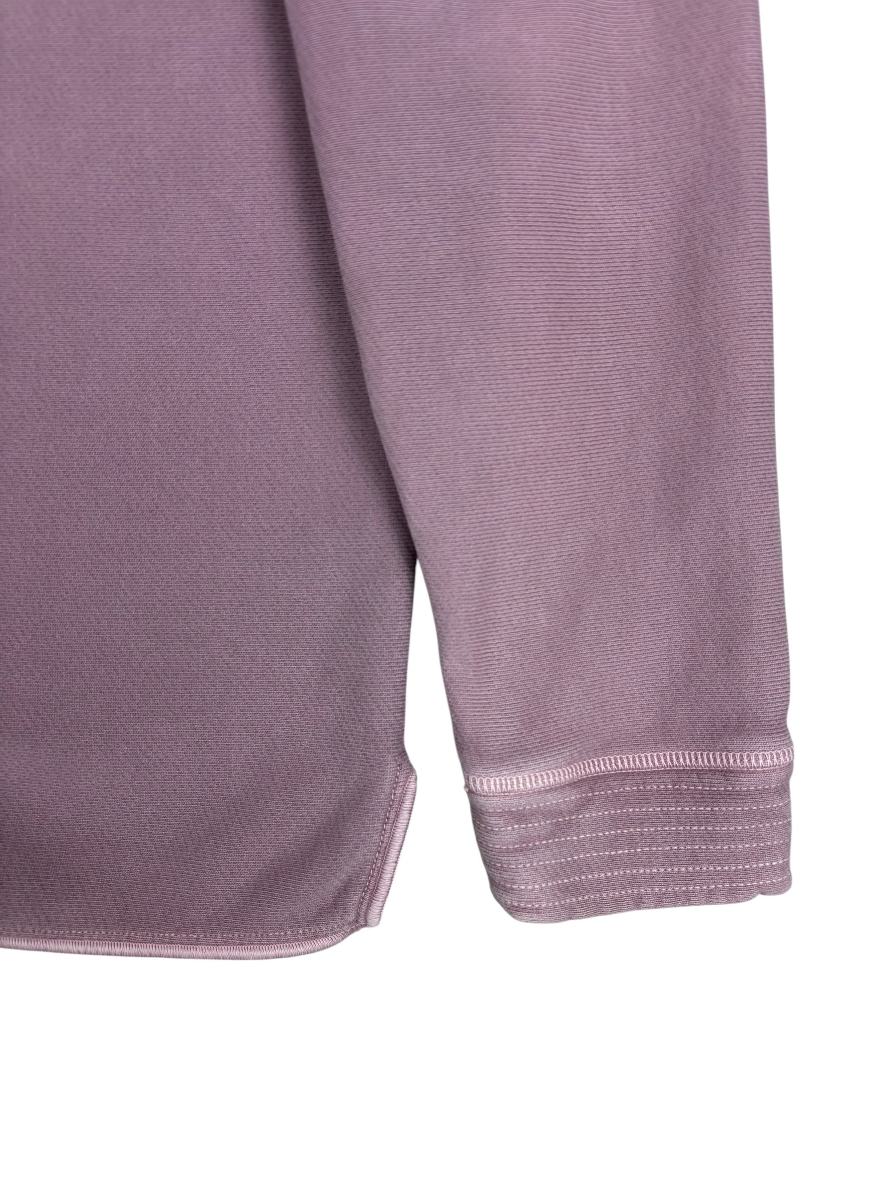 Gilet Stone Island mauve taille L - Logo et étiquette