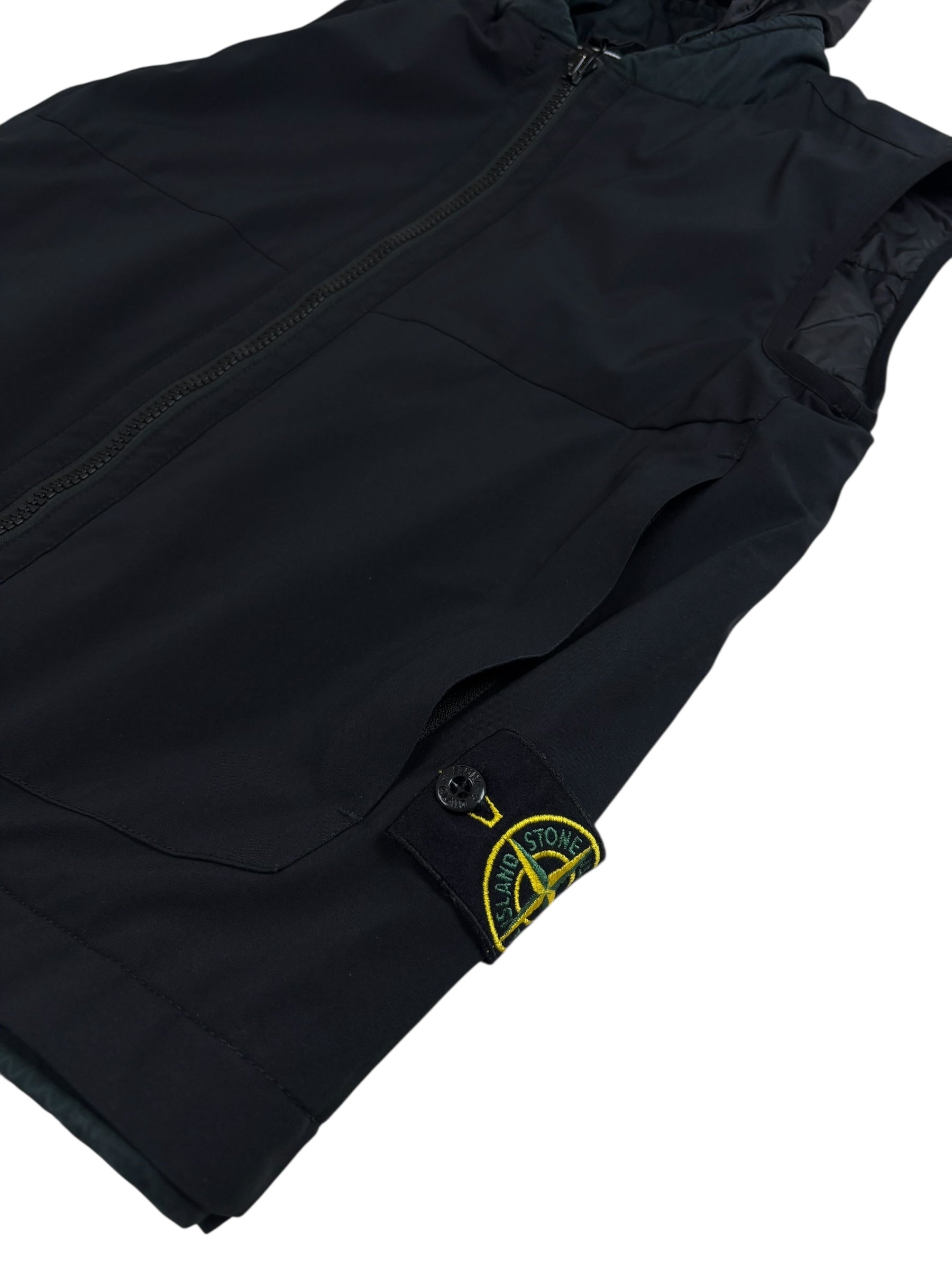 Gilet Stone Island noir taille S - Logo et étiquette