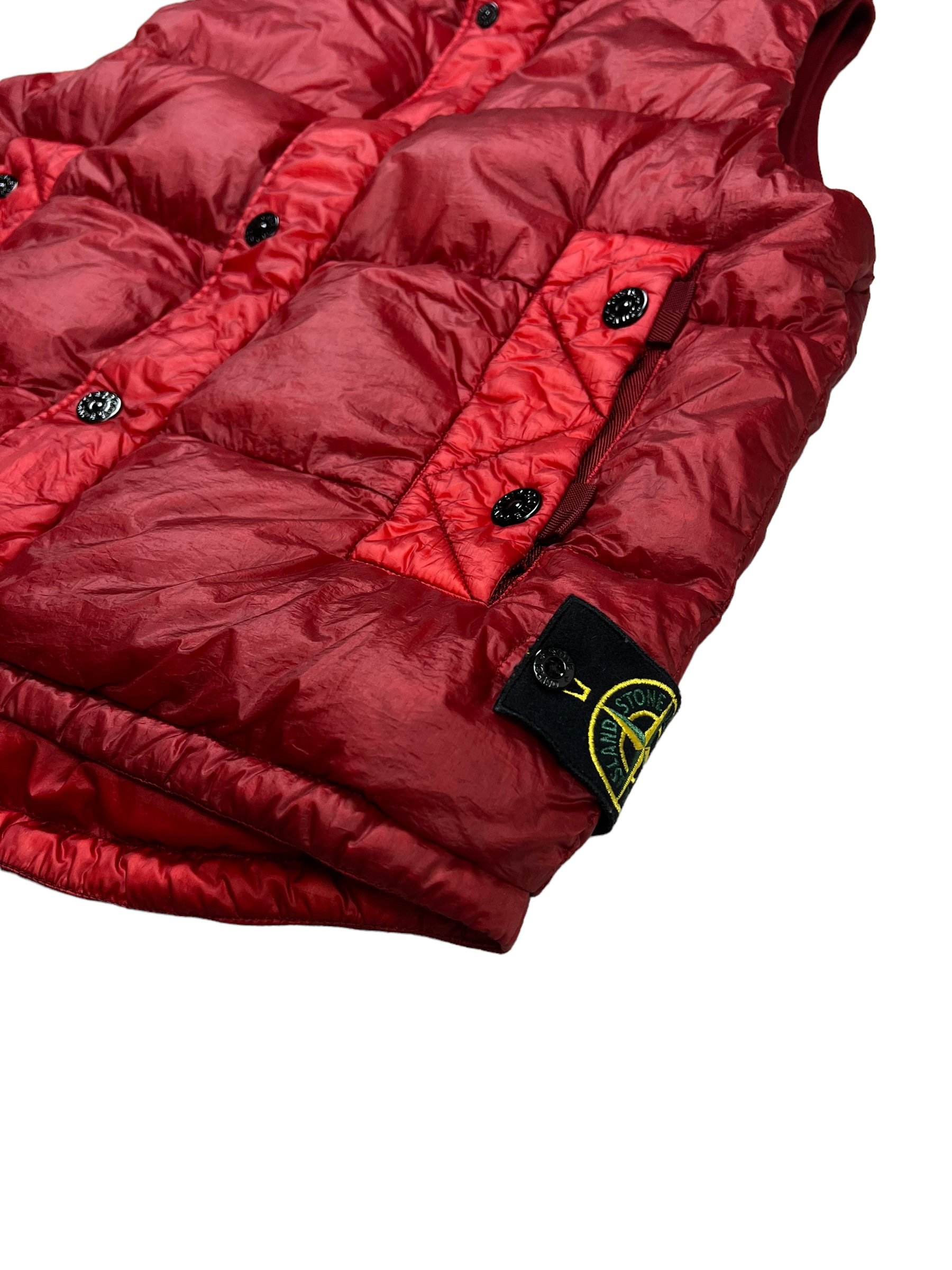 Gilet Stone Island rouge taille XL - Vue de dos