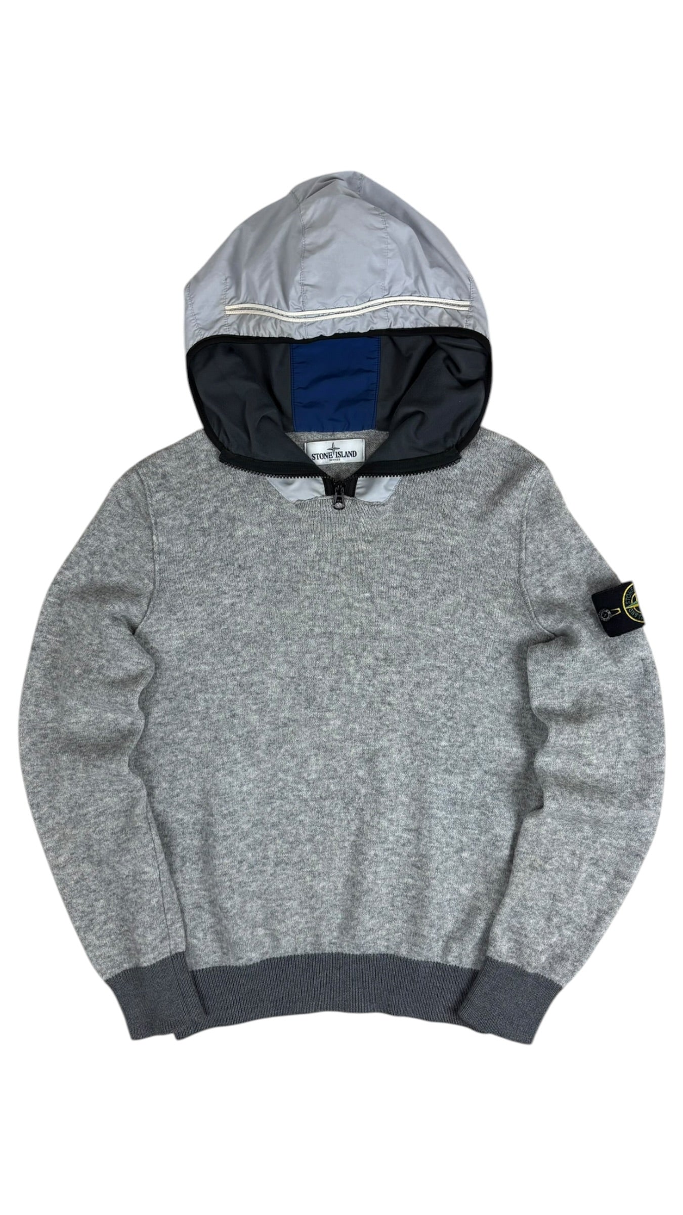 Hoodie Stone Island gris taille M - Vue de face