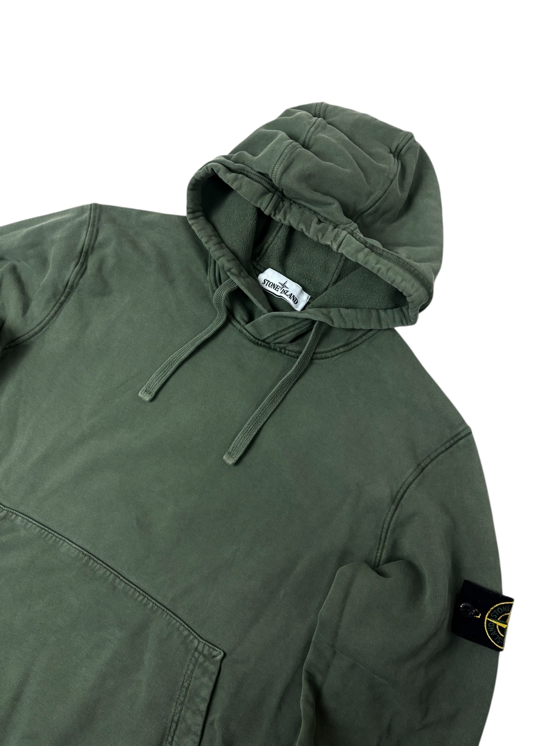 Hoodie Stone Island kaki taille M - Vue de dos