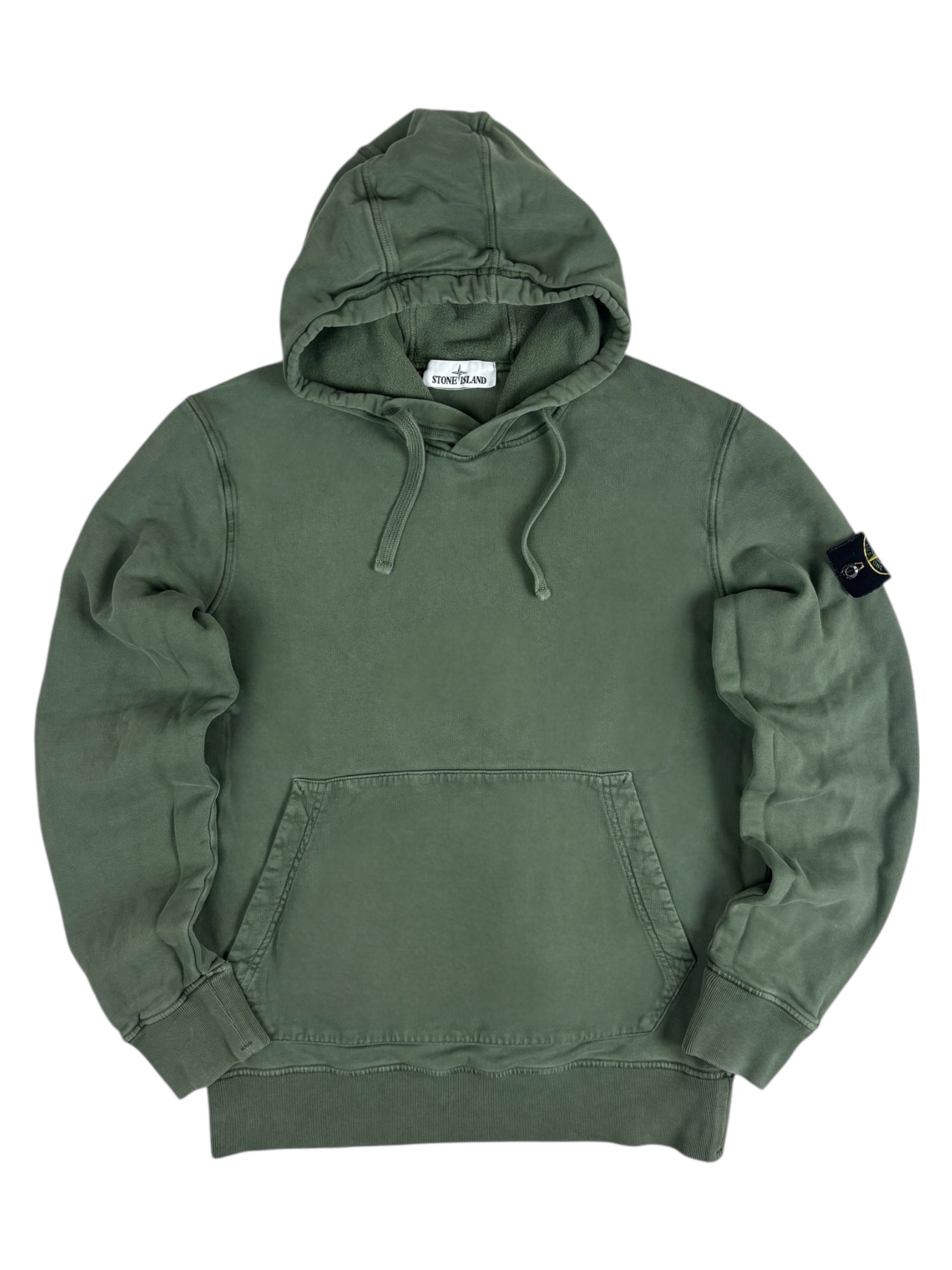 Hoodie Stone Island kaki taille M - Vue de face