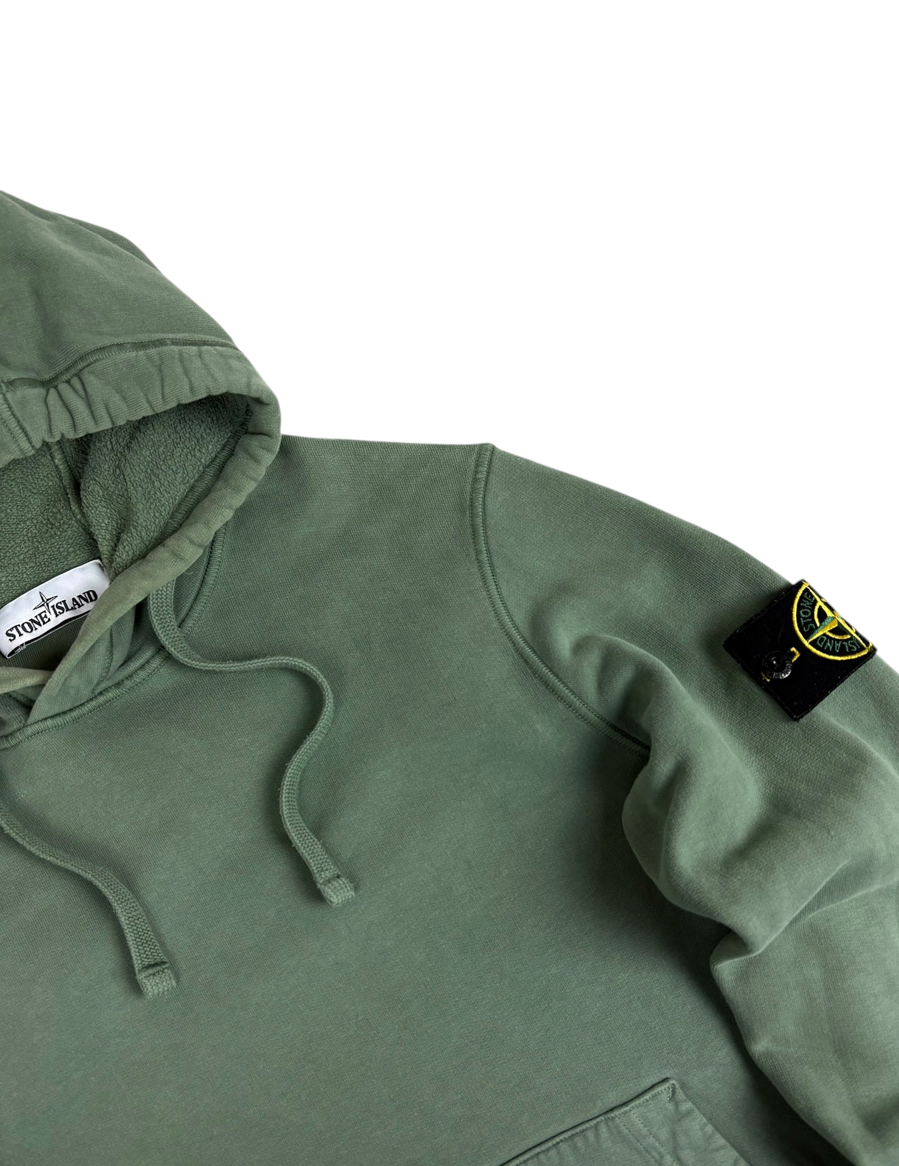 Hoodie Stone Island kaki taille S - Vue de dos
