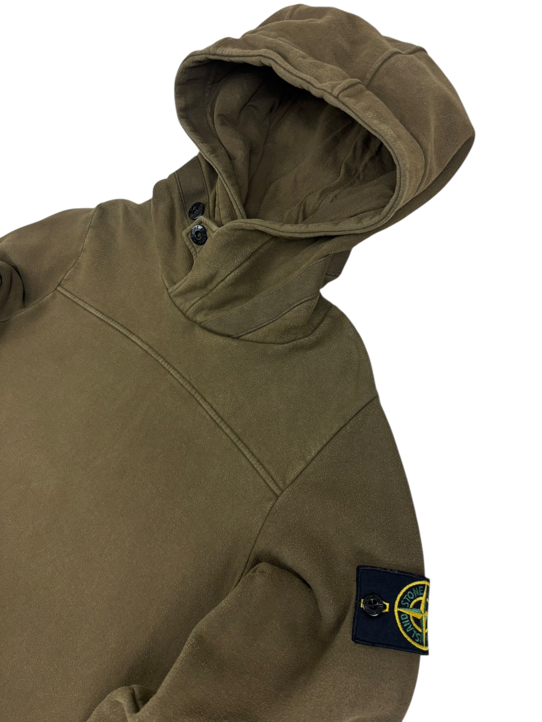 Hoodie Stone Island kaki taille S - Vue de dos